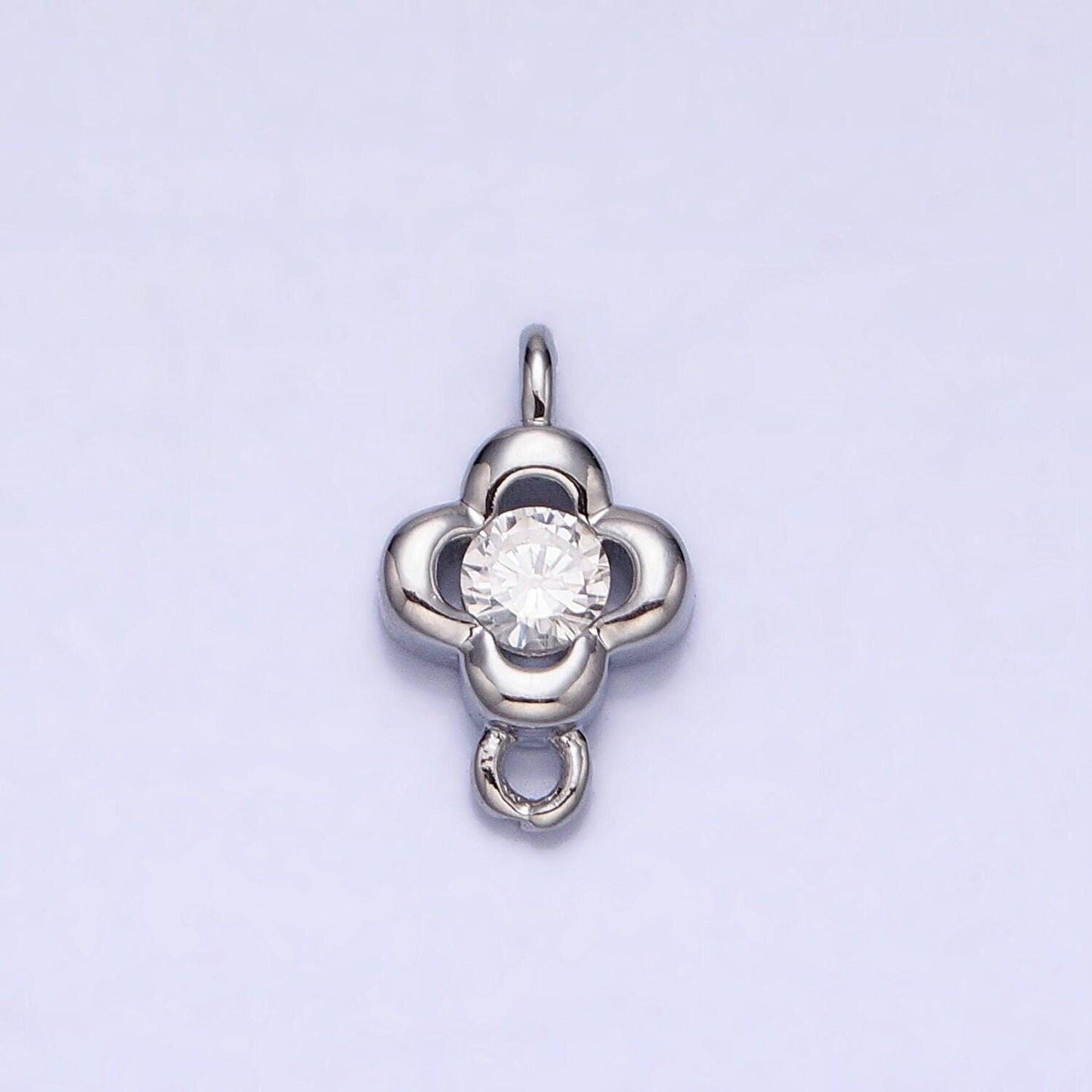 Mini gold flower charm connector for dainty flower jewelry finding handmade necklace earring bracelet link connector y-852
