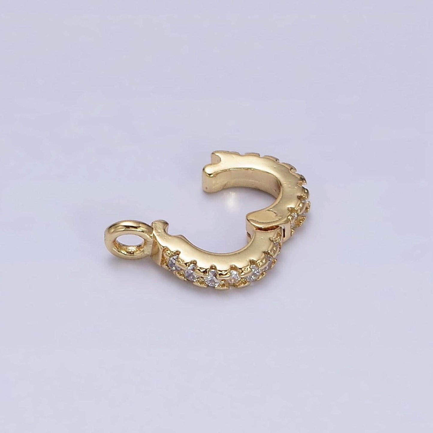 1x removable bail interchangeable pendant bail with loop for pendants and charms 14k gold filled micro pave cz clasp for jewelry making z402