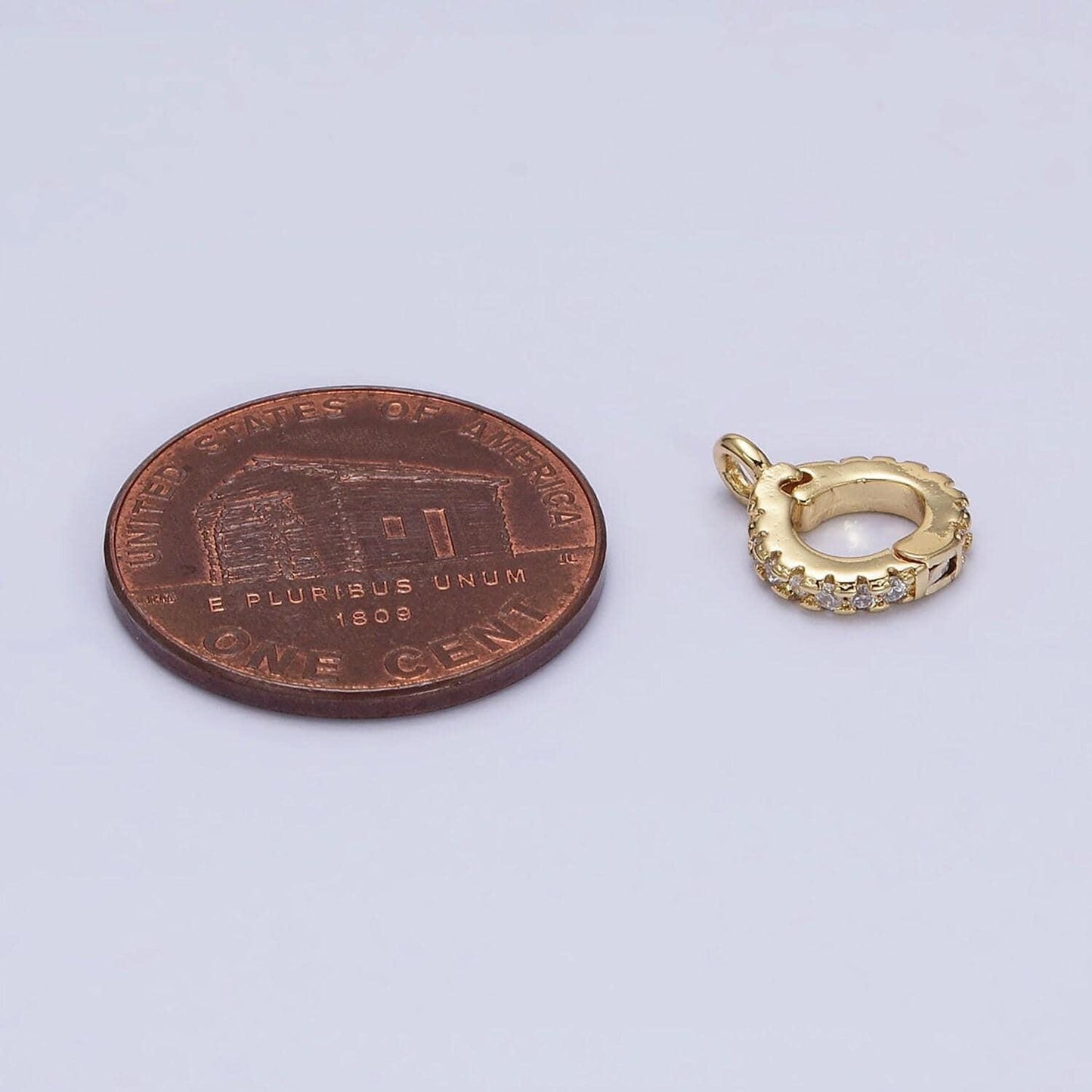1x removable bail interchangeable pendant bail with loop for pendants and charms 14k gold filled micro pave cz clasp for jewelry making z402