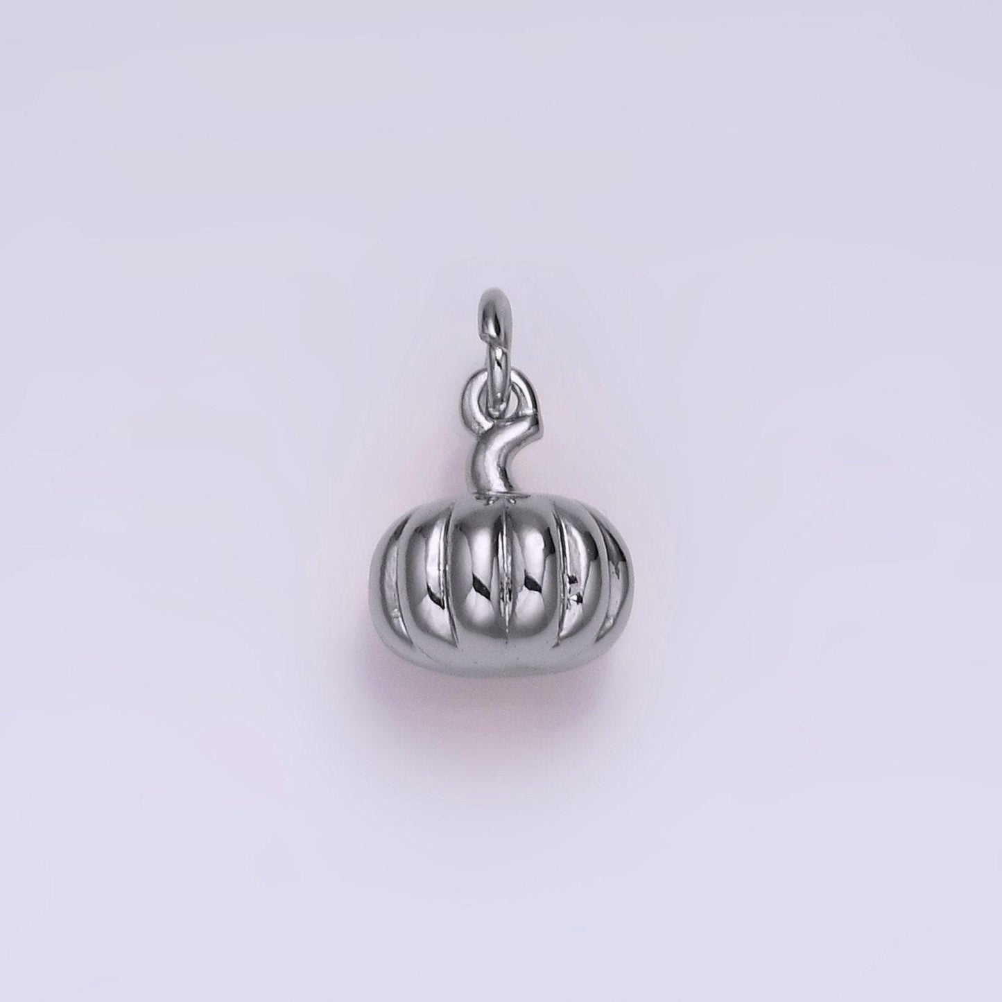 18k gold filled 9mm pumpkin fruit puffed add-on charm | n1760