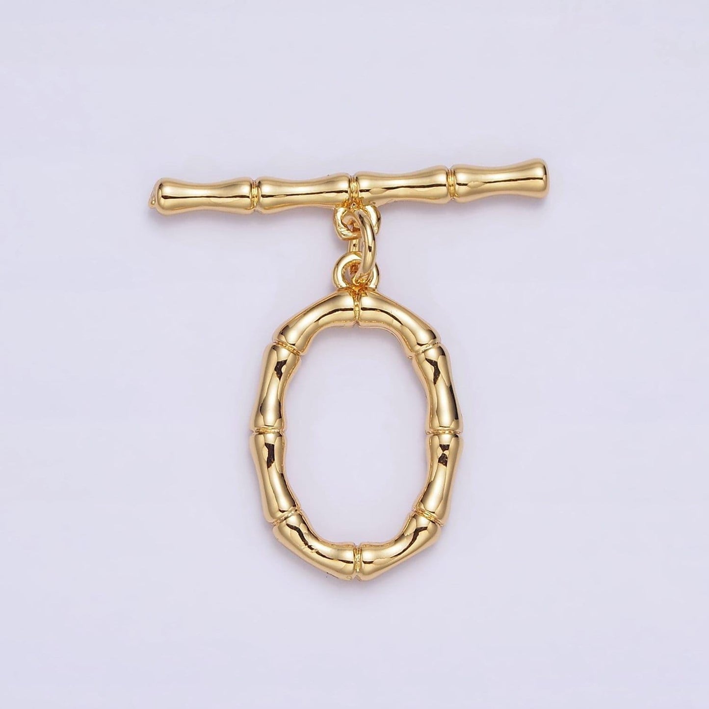 Wholesale gold toggle clasp, gold oval bamboo ot clasp fancy design ot clasp bulk supply for bracelet necklace component z449