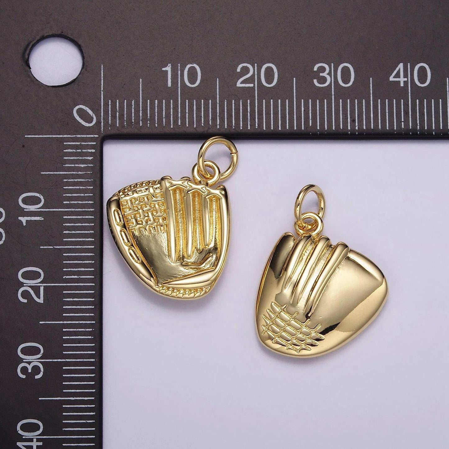 Dainty baseball glove charm softball pendant sport charm coach gift idea for jewelry making supply m-108
