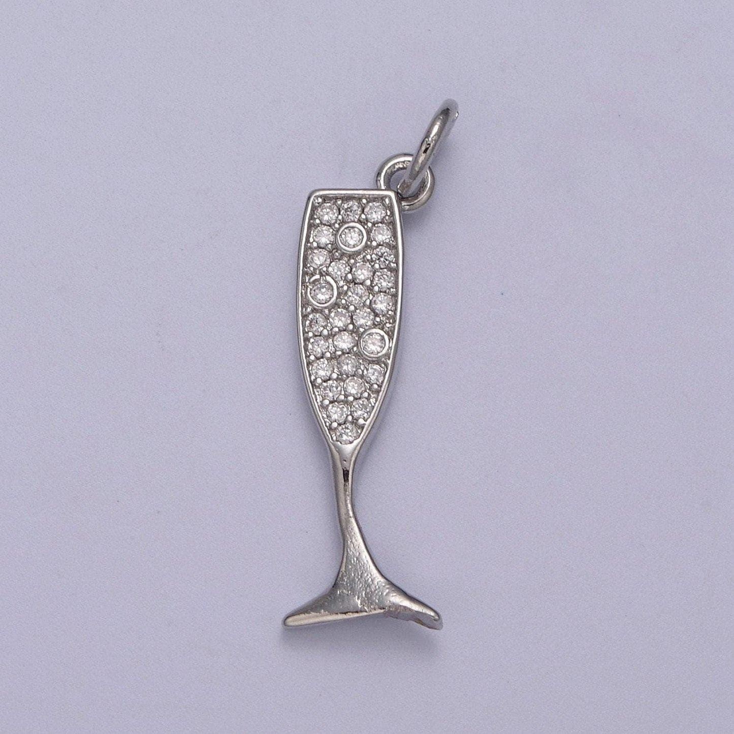 Dainty gold filled cubic glass champagne / silver bubbly sparkling wine for new year party inspired n-381 / n-382