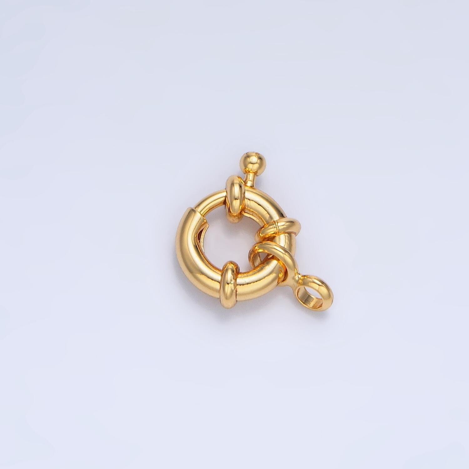 24k gold filled 15mm , 19mm single loop sailor clasps jewelry making closure supply | z941 z942 z 943