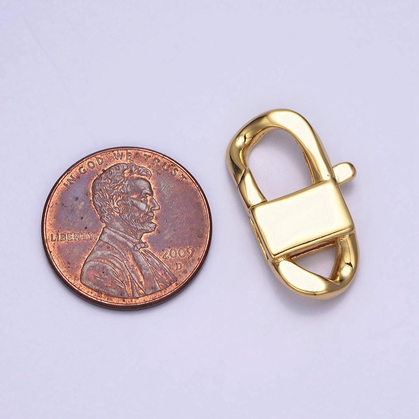 Gold filled lobster clasp tiny trigger clasp miami cuban curb chain for bracelet necklace jewelry making supplies z-190 z-191