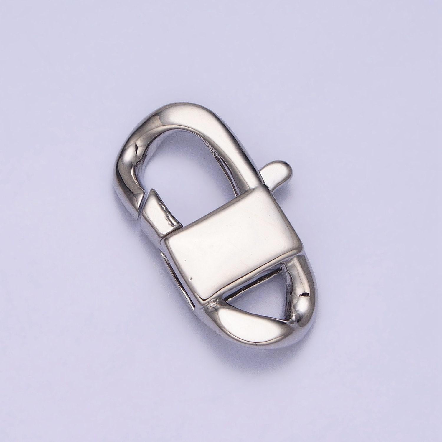 Gold filled lobster clasp tiny trigger clasp miami cuban curb chain for bracelet necklace jewelry making supplies z-190 z-191