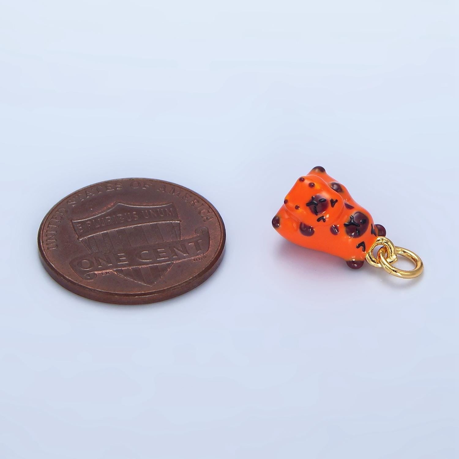 Baby capybara charms glass animal pendant diy jewelry making supply for bracelet necklace earring key chain tumbler charm x582