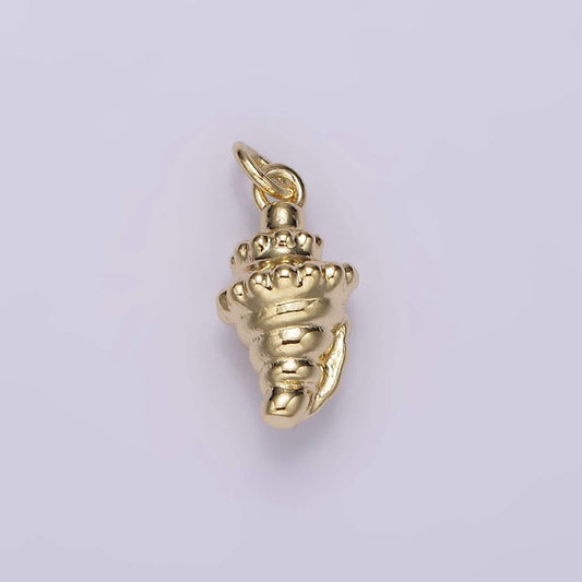 Gold seashell charms mini shell charm ocean beach inspired for necklace bracelet earring supply ag441
