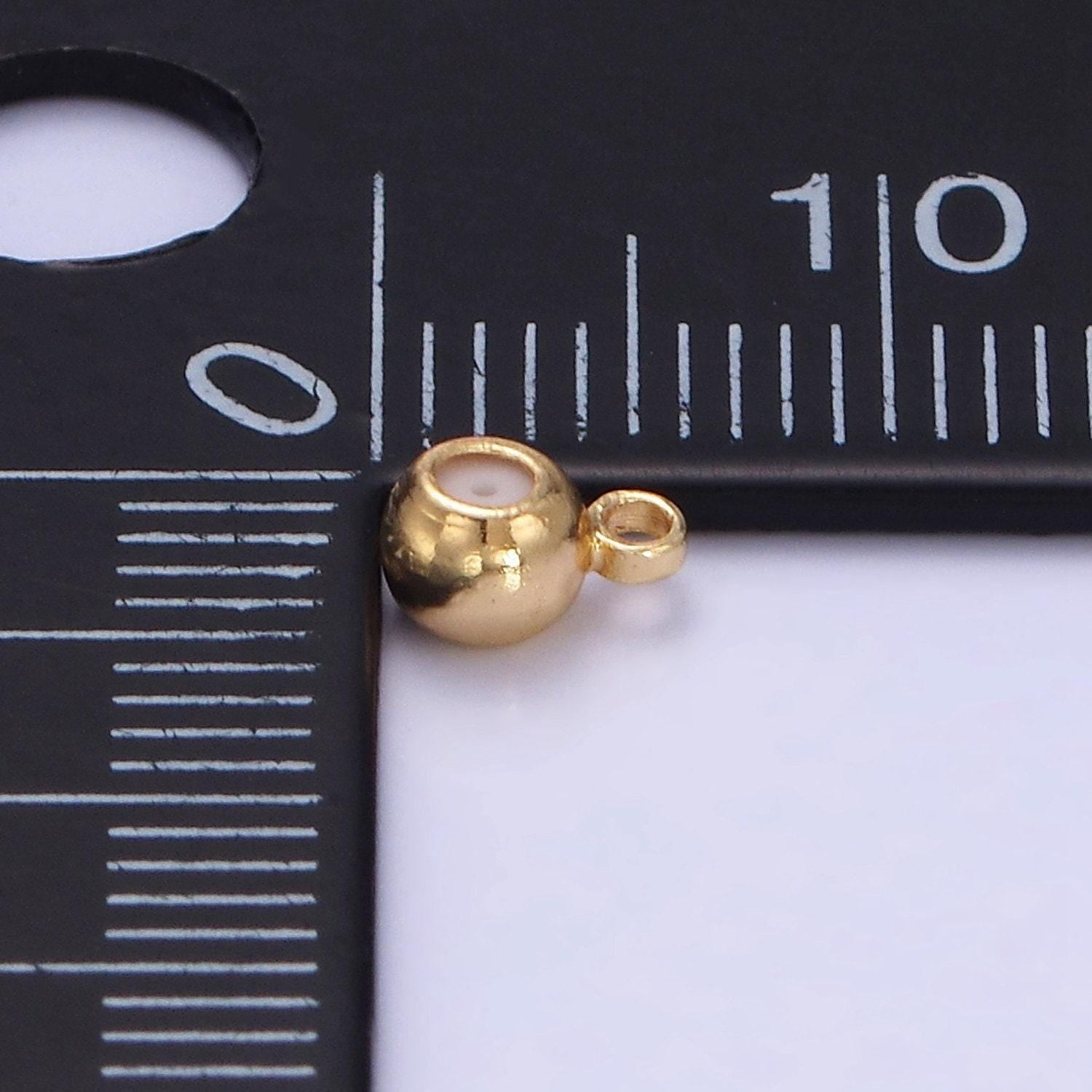 14k gold filled smart bead with closed ring round silicone stopper bead for charm bar wholesale jewelry findings l605