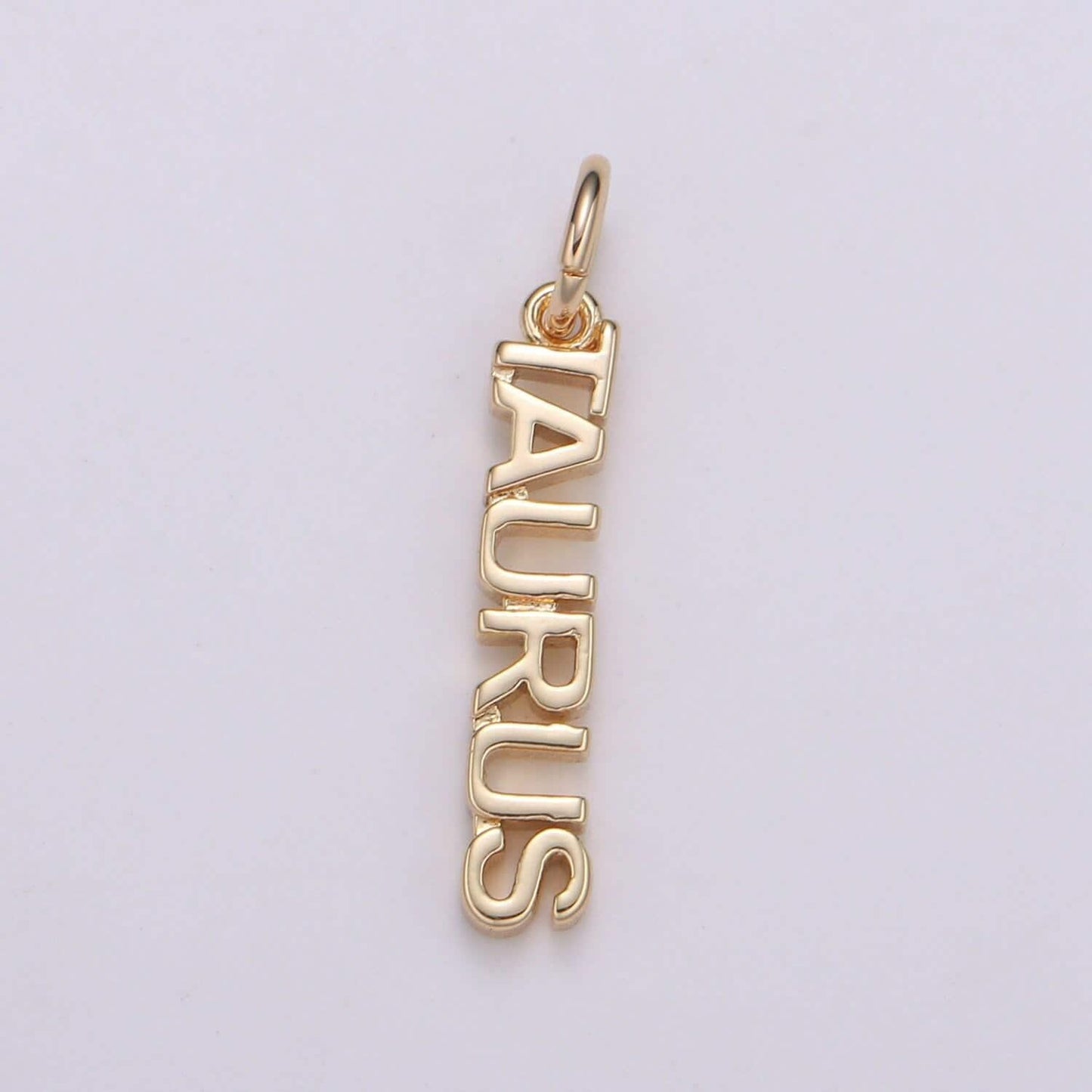 Gold zodiac constellation charms small astrology words charms horoscope charm, add on charm for bracelet necklace supply silver charm