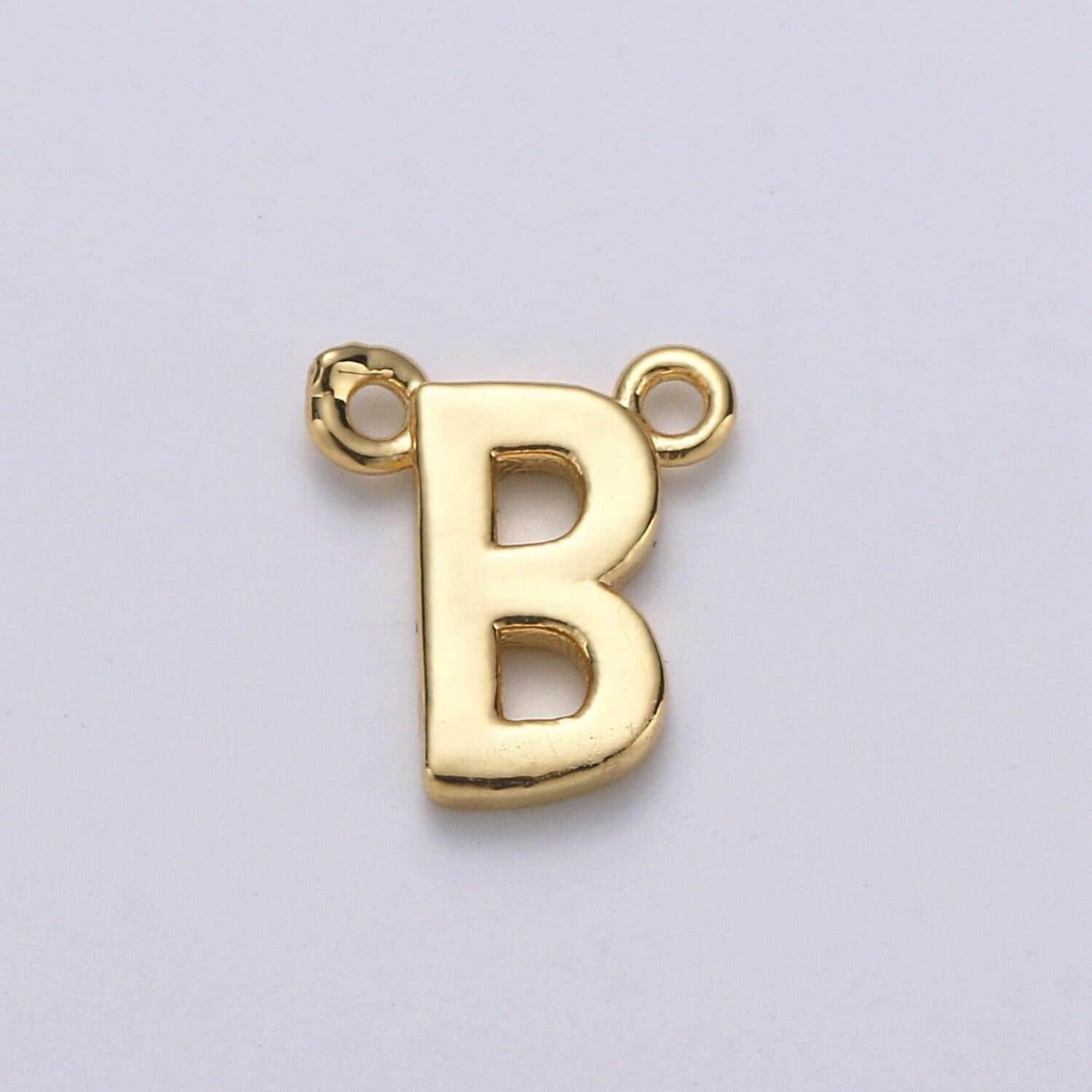 Gold letter charms, personalized charm, initial bracelet connector, mini pendant charms for necklace alphabet 9x11mm alph-10 , a-132