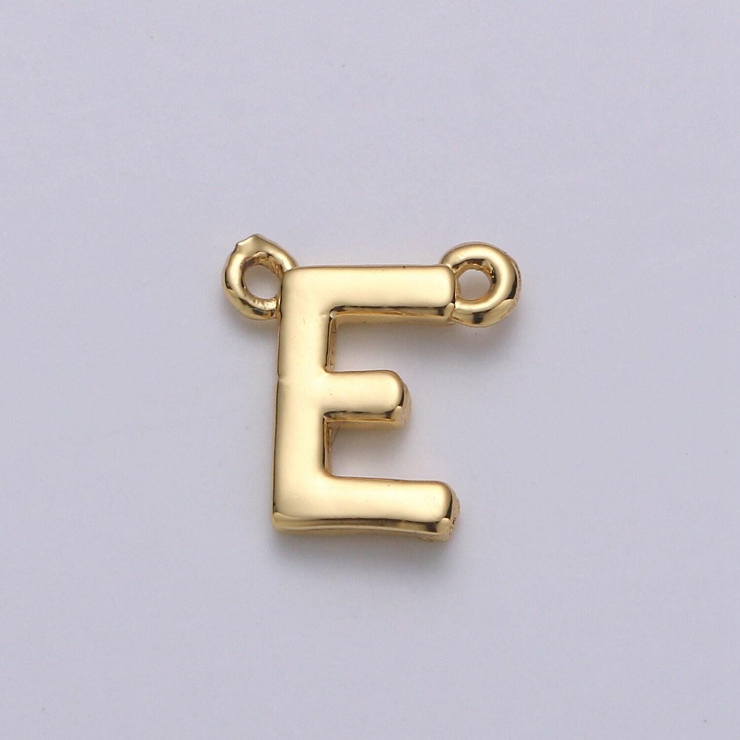 Gold letter charms, personalized charm, initial bracelet connector, mini pendant charms for necklace alphabet 9x11mm alph-10 , a-132