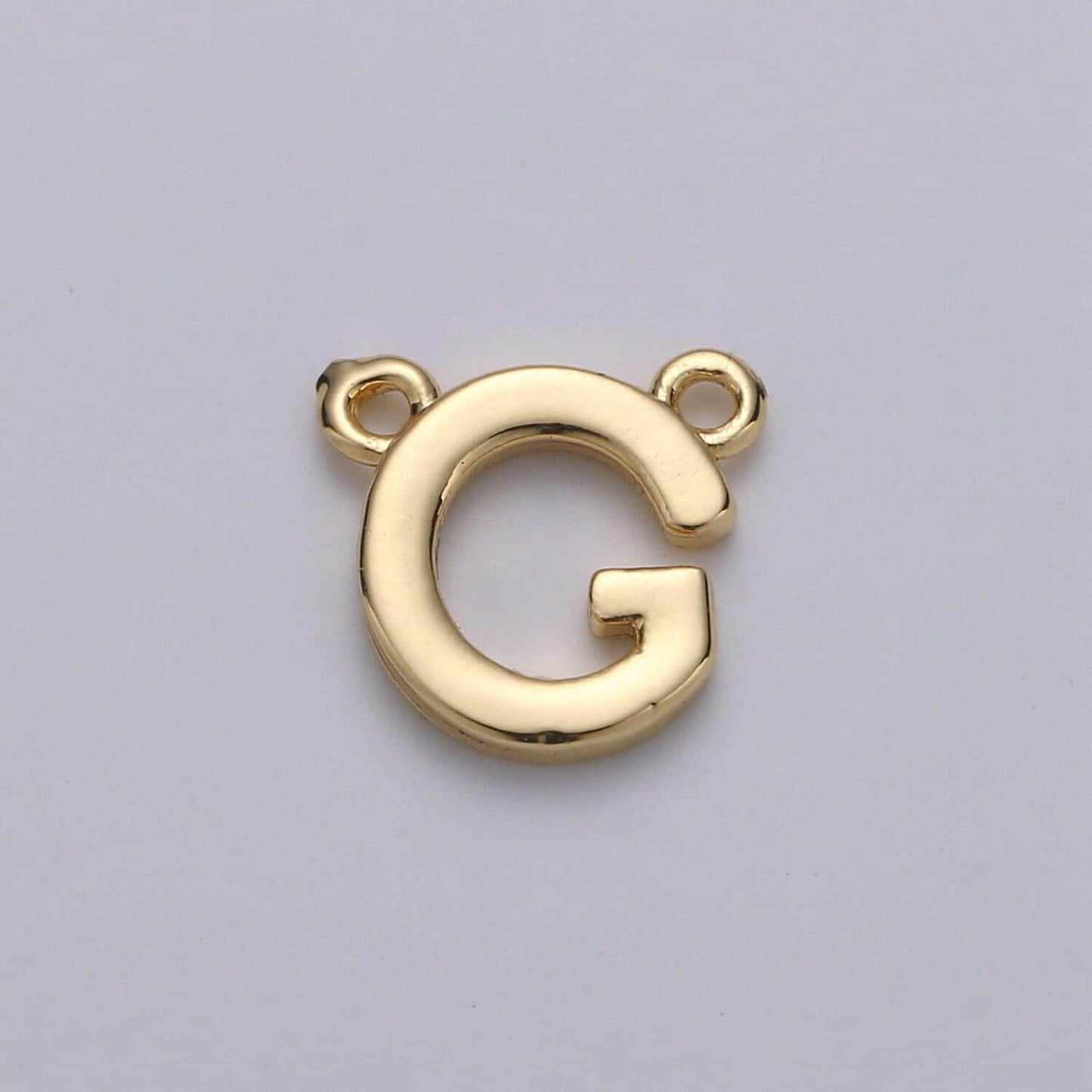 Gold letter charms, personalized charm, initial bracelet connector, mini pendant charms for necklace alphabet 9x11mm alph-10 , a-132