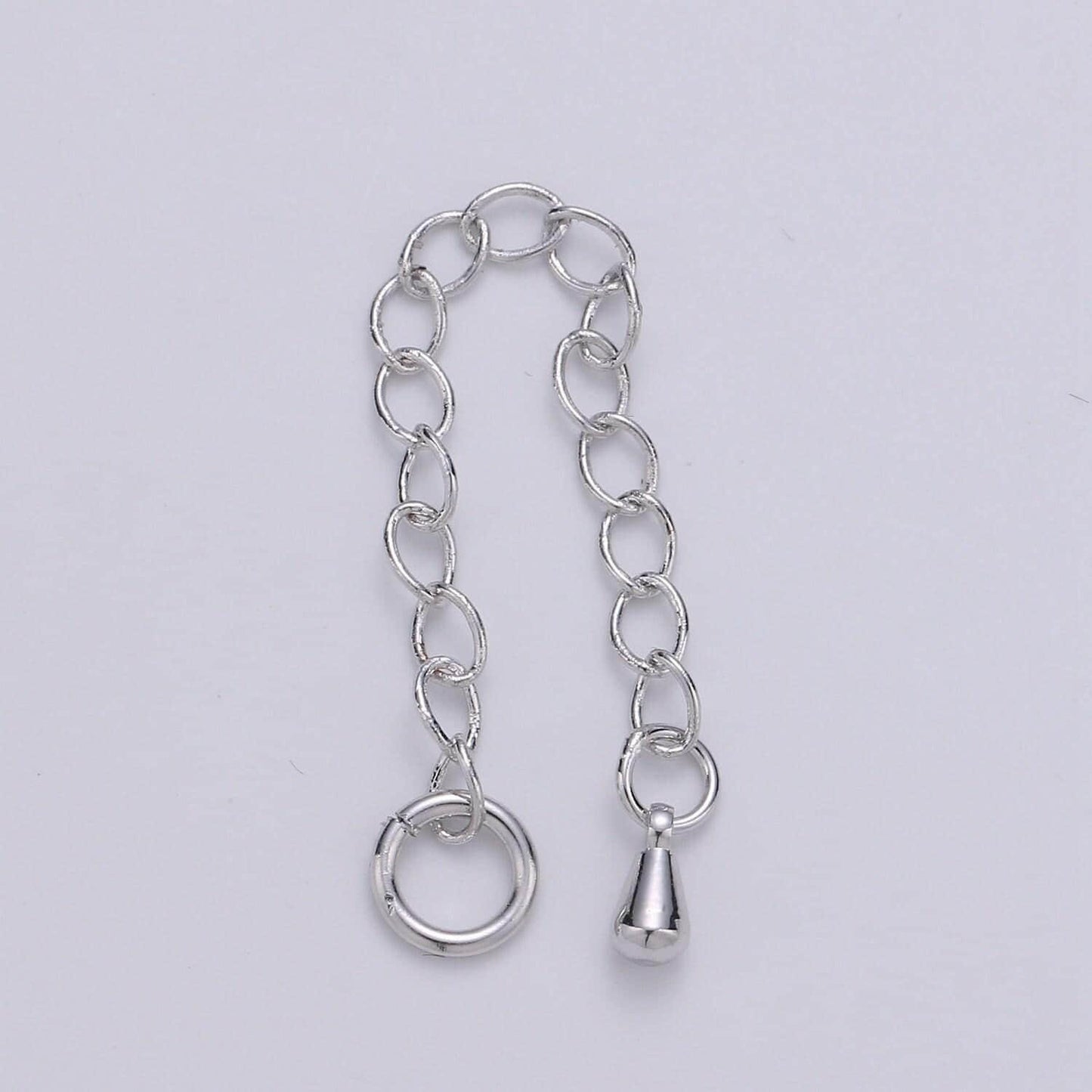 1pack (8) or (10) gold extender with pendulum charm,cuban link extender chain is 3.1mmx2.5 inches, open link unsoldered l-127, l-128