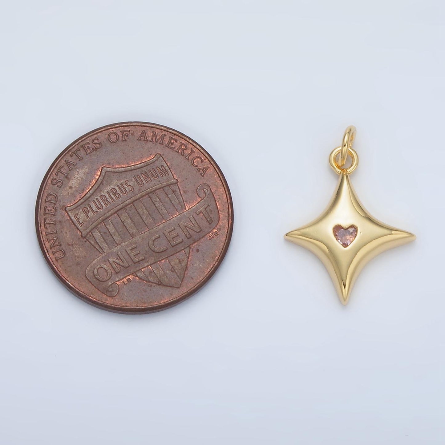 Mini gold star charms 24k gold filled star pendant cz heart charm bracelet necklace for diy jewelry making supply ac155