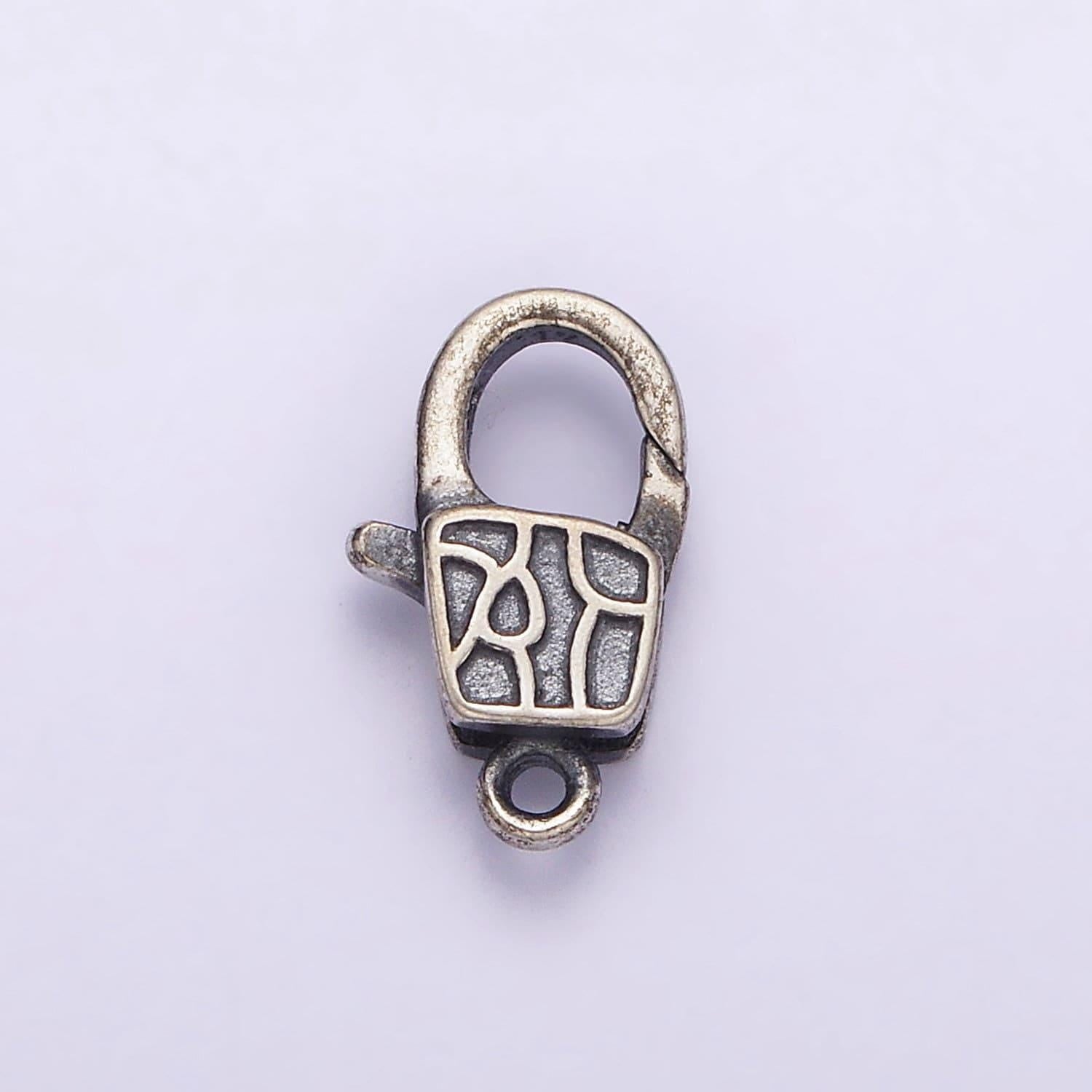 Antique silver clasp s925 sterling silver vintage lobster clasp for jewelry making sl-298