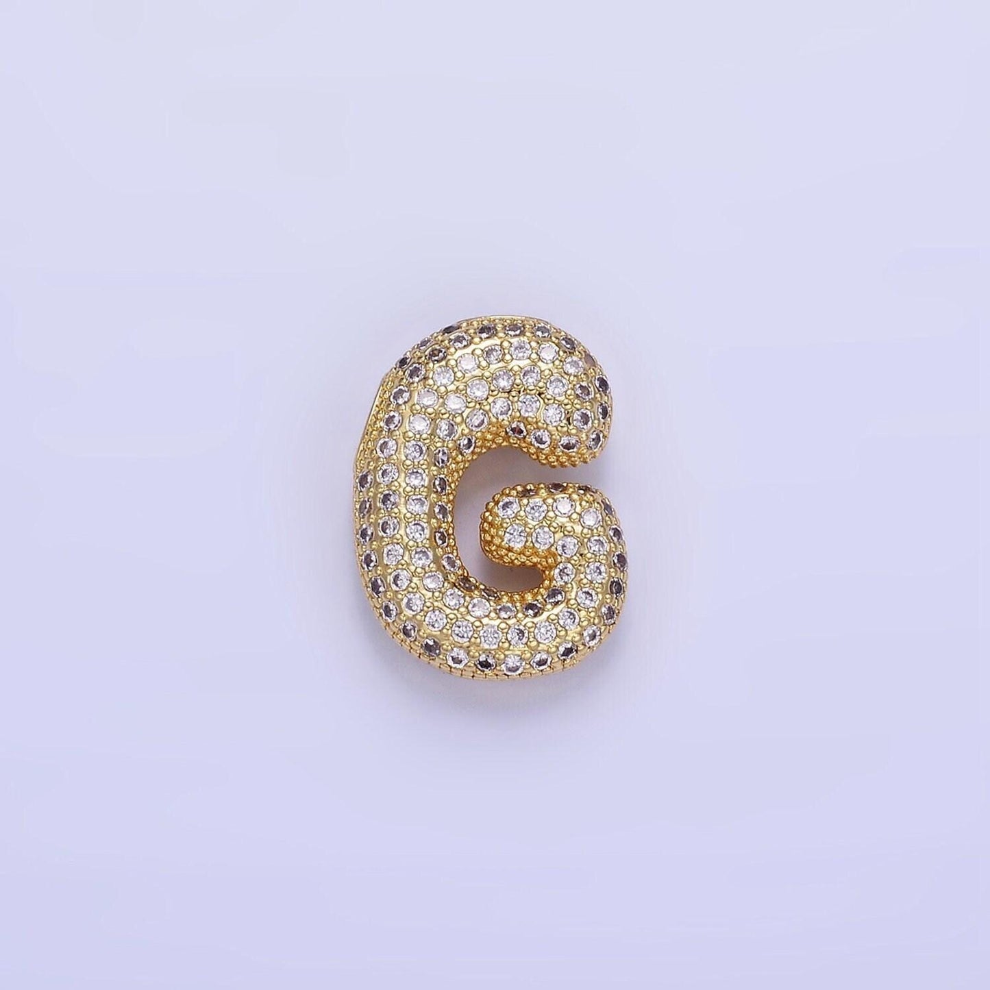 Balloon letter necklace pendant cz bubble micro pave initial pendant 3d gold letter necklace charm personalized jewelry a1015-a1027