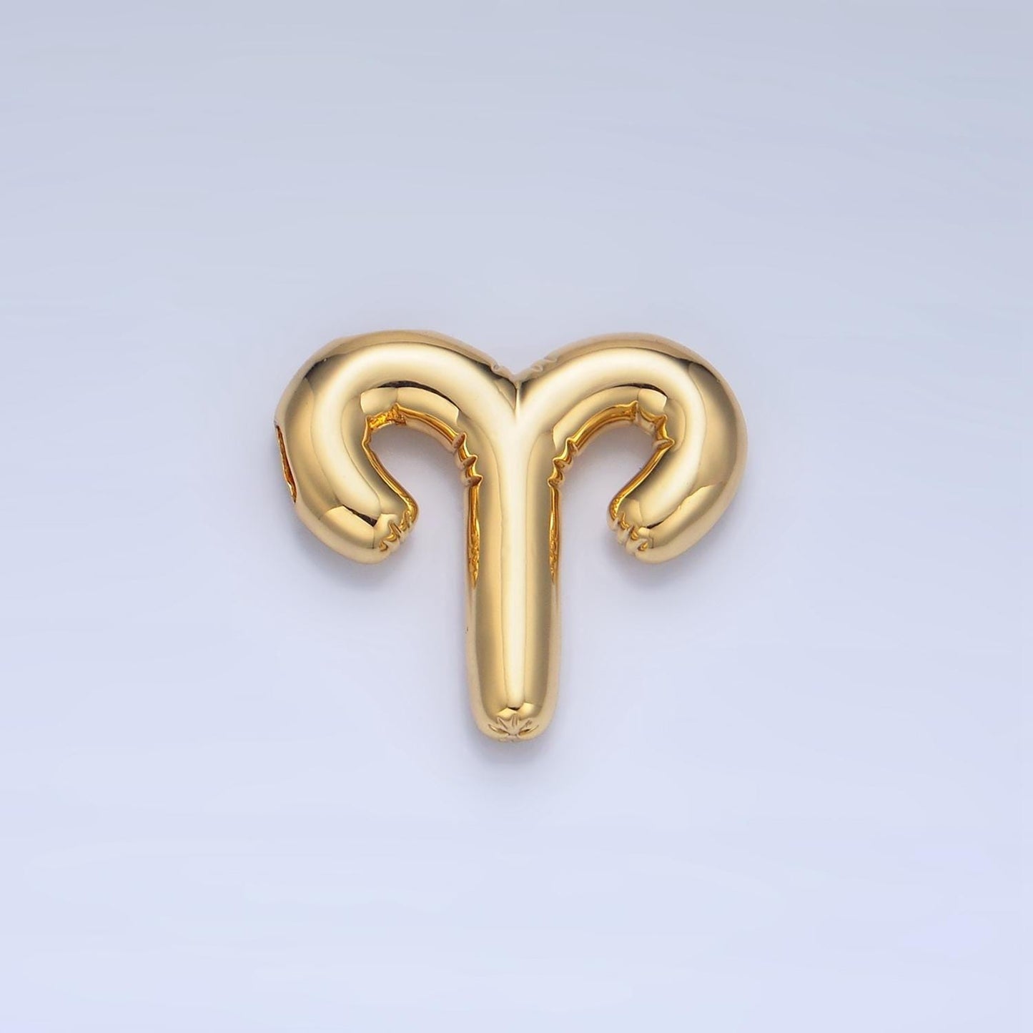 Gold zodiac charm personalized balloon astrology sign charm necklace zodiac bubble style trend fashion jewelry necklace for women a1295