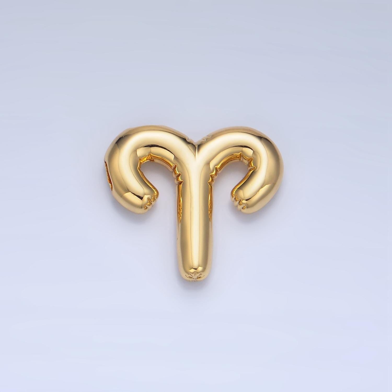 Gold zodiac charm personalized balloon astrology sign charm necklace zodiac bubble style trend fashion jewelry necklace for women a1295