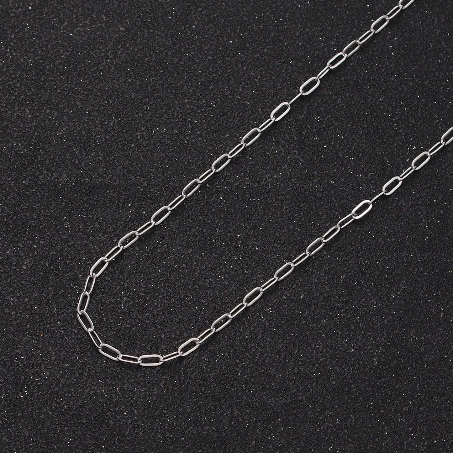 Wholesale 24k gold filled 5mm x 2.2mm paper clip cable unfinished gold, silver colored jewelry making component | roll-968, roll-969