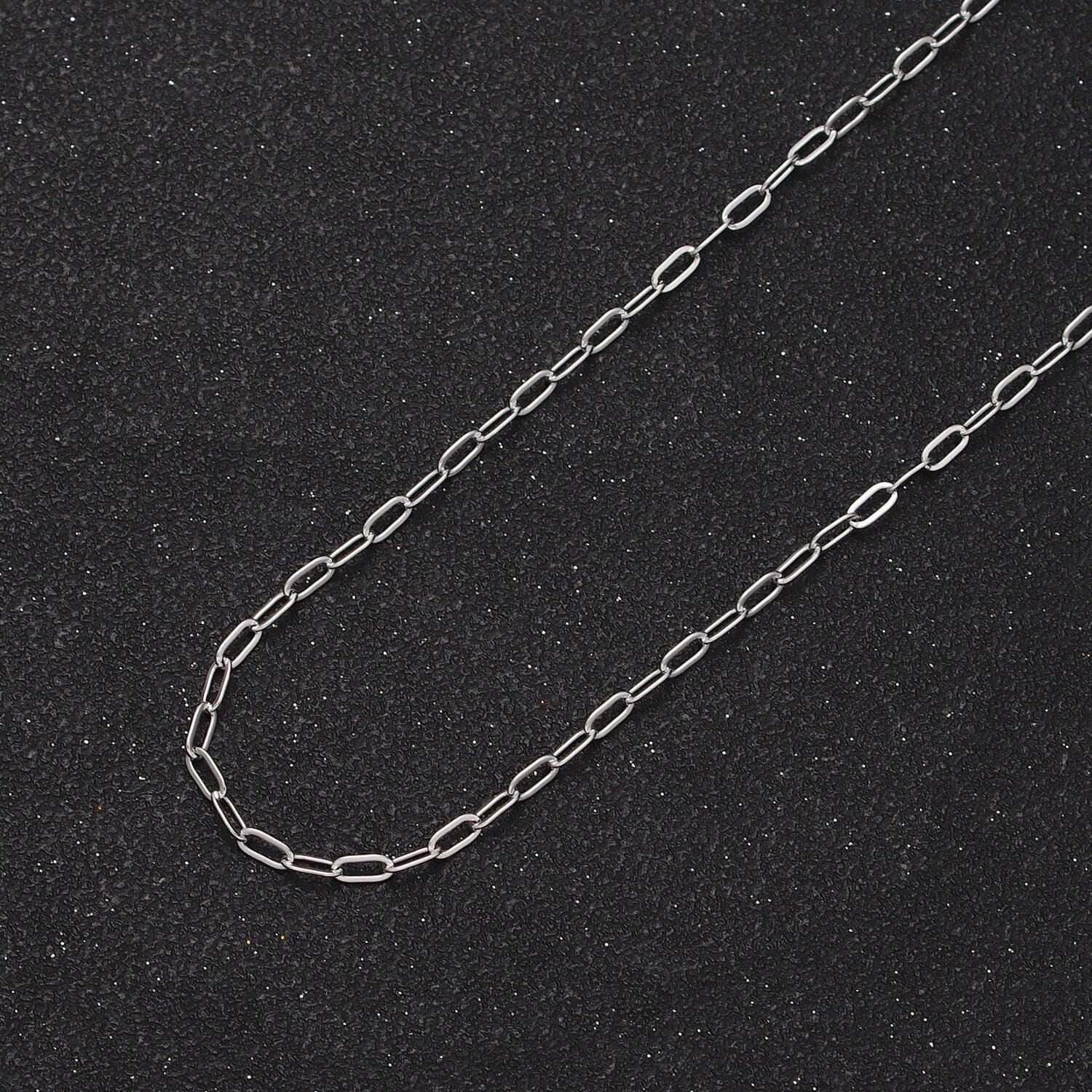 Wholesale 24k gold filled 5mm x 2.2mm paper clip cable unfinished gold, silver colored jewelry making component | roll-968, roll-969