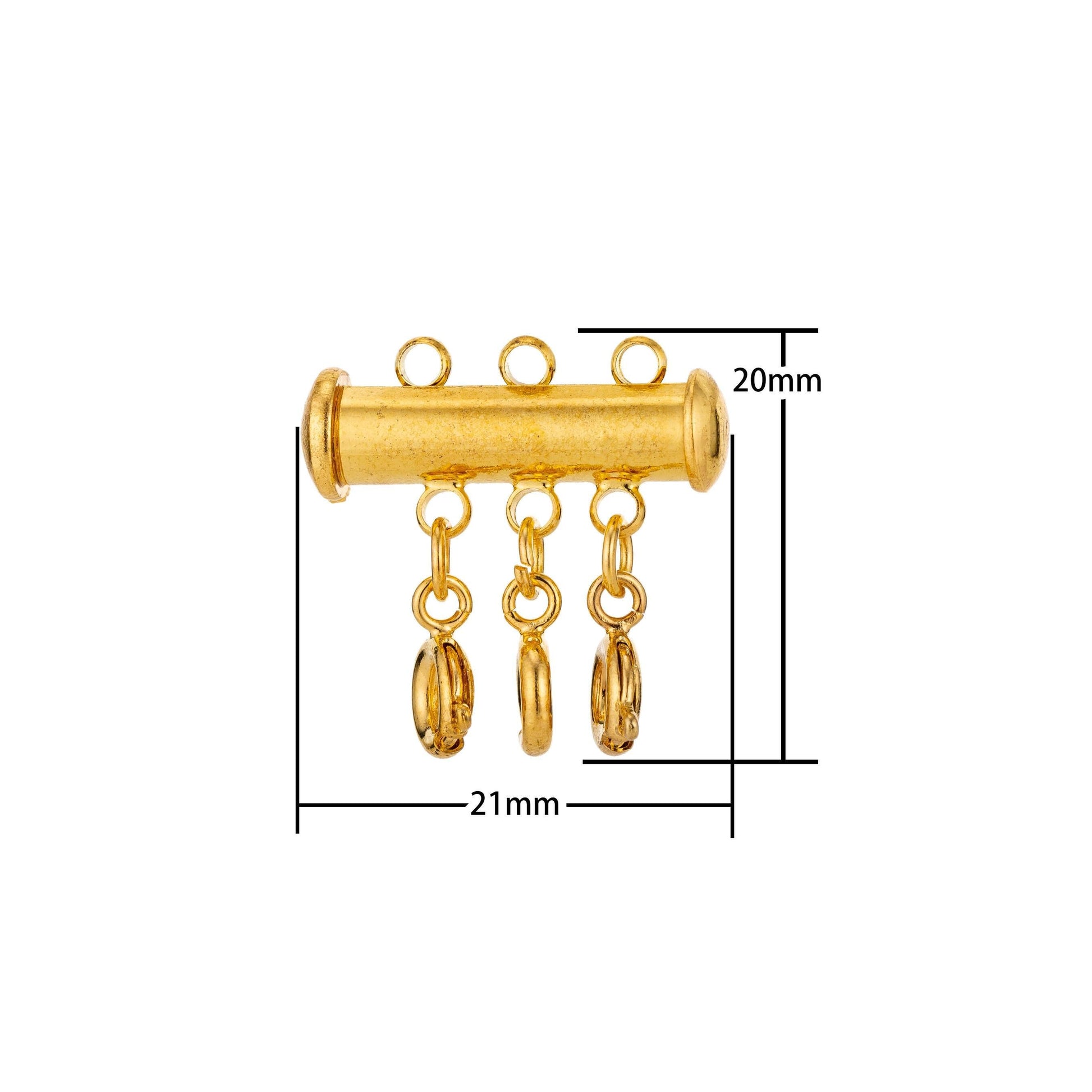 18k gold fill layered necklace detangler, multi strand necklace detangler clasp, layering necklace spacer, layer necklaces / stack bracelet