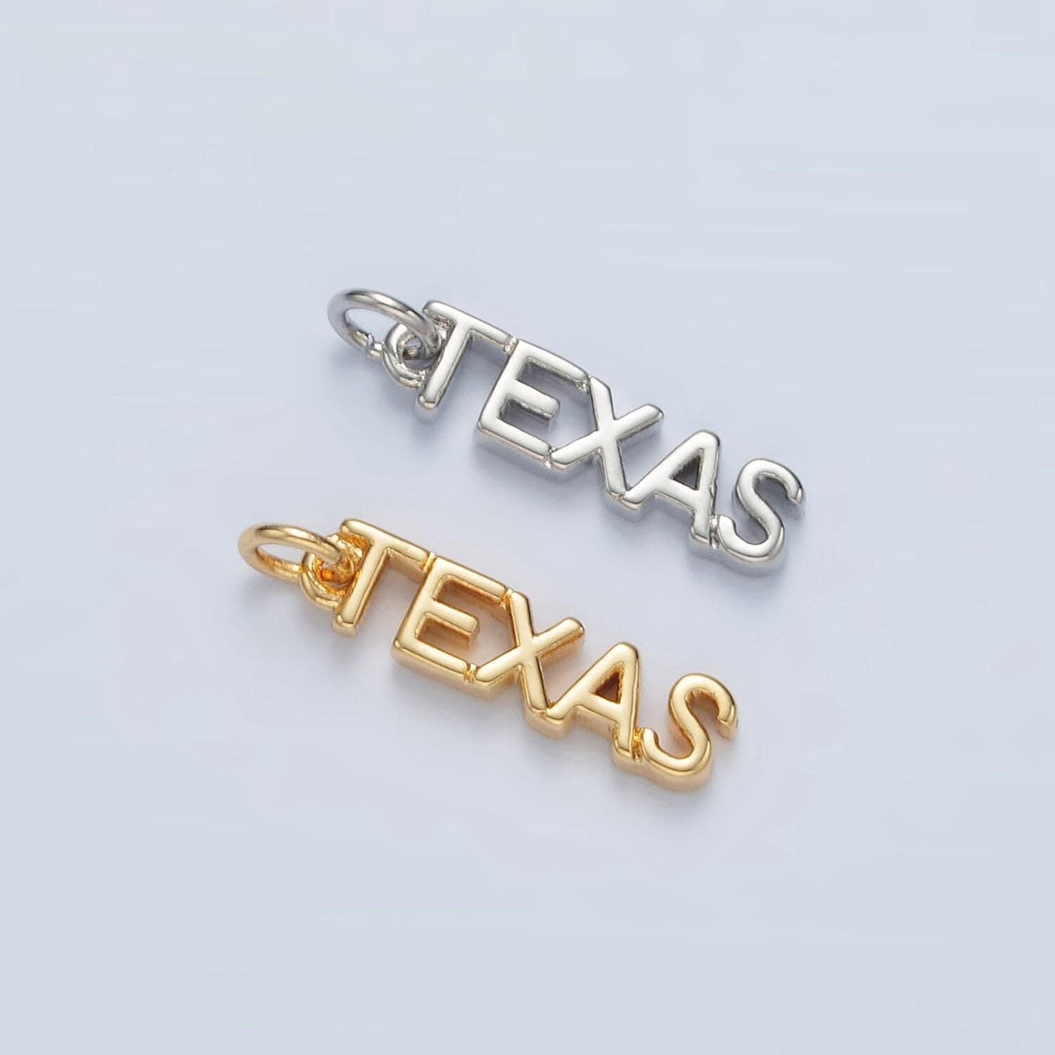 18k gold filled state california new york florida chicago charm necklace bracelet for diy jewelry making supply travel charm inspired d814