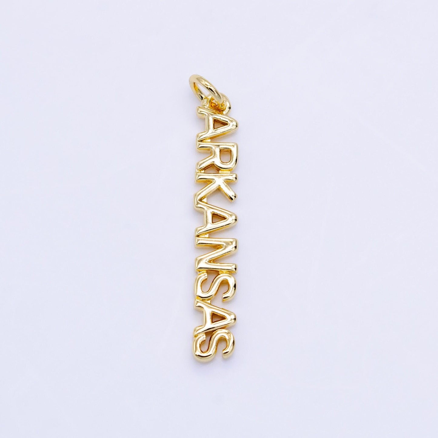 18k gold filled state california new york florida chicago charm necklace bracelet for diy jewelry making supply travel charm inspired d814