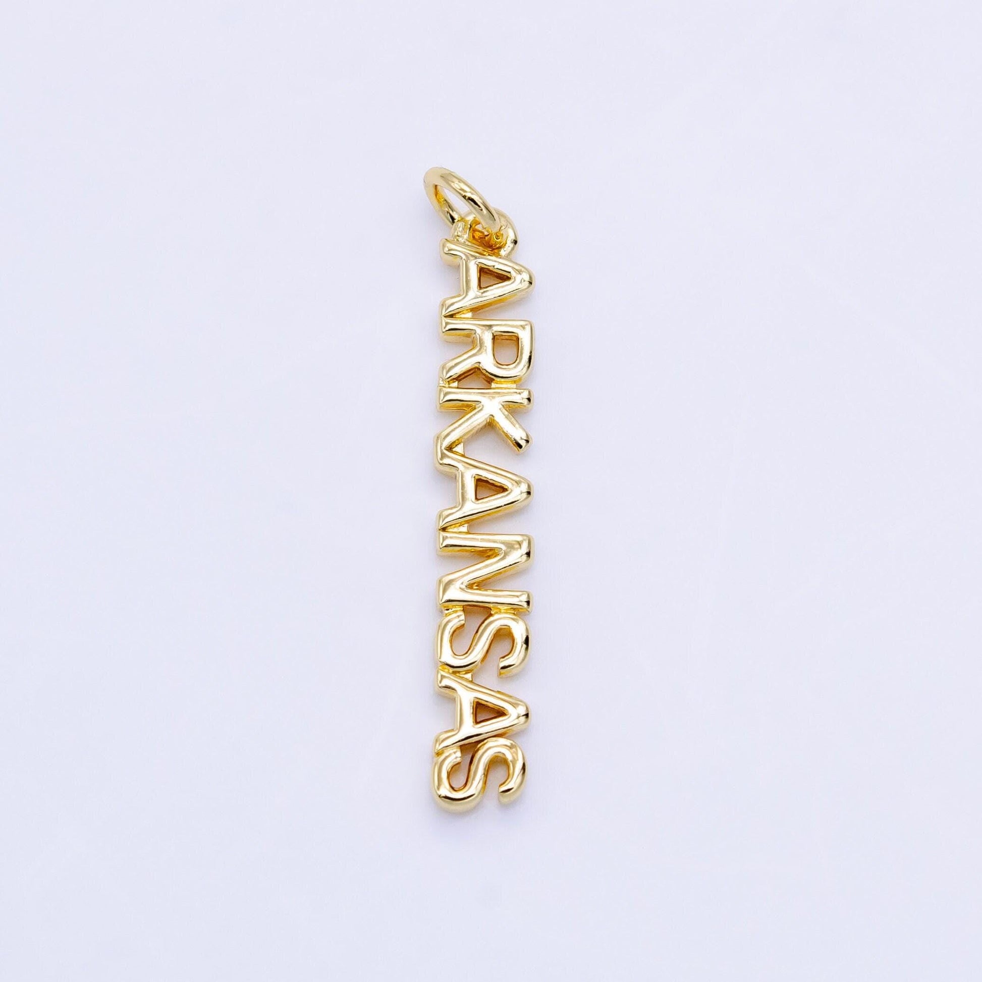18k gold filled state california new york florida chicago charm necklace bracelet for diy jewelry making supply travel charm inspired d814