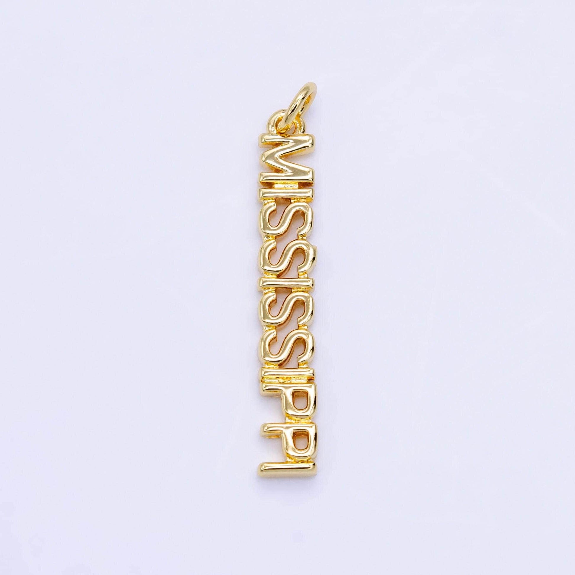 18k gold filled state california new york florida chicago charm necklace bracelet for diy jewelry making supply travel charm inspired d814
