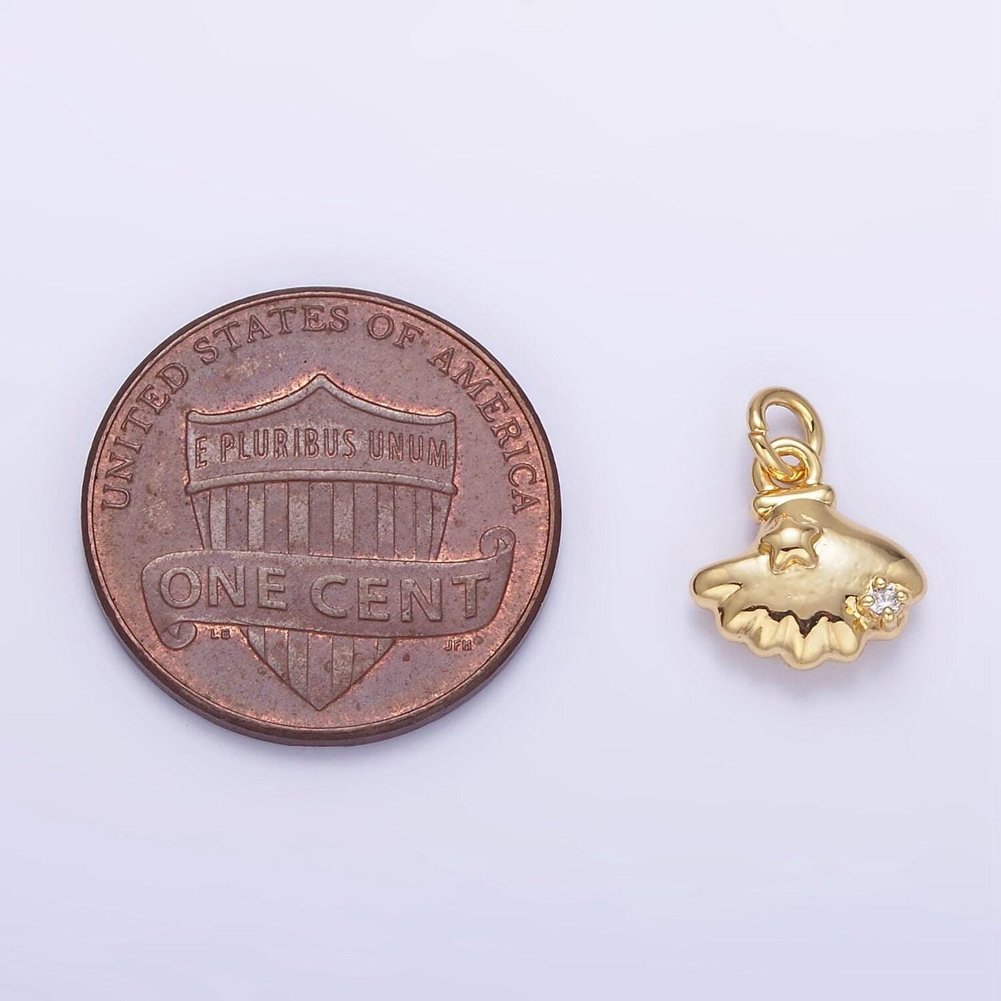 24k gold filled mini sea shell charm | ag-841