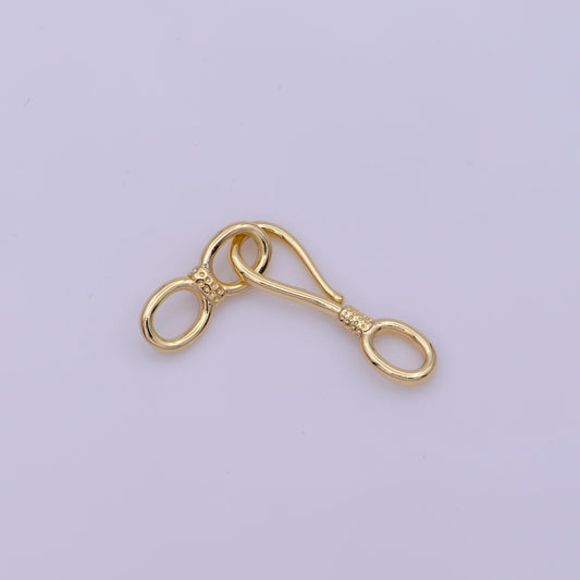 Gold filled link connector for bracelet end clasp diy fashion jewelry making supply | l-560