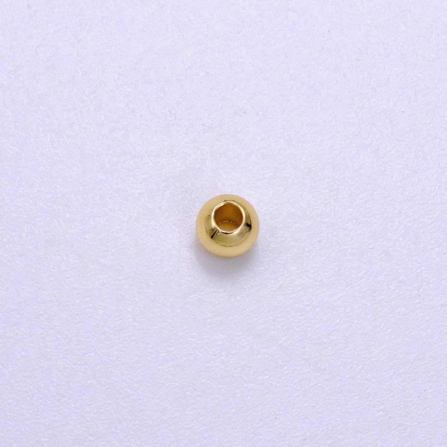 14k gold filled 4mm minimalist bead by 10 pieces/bag | b-922