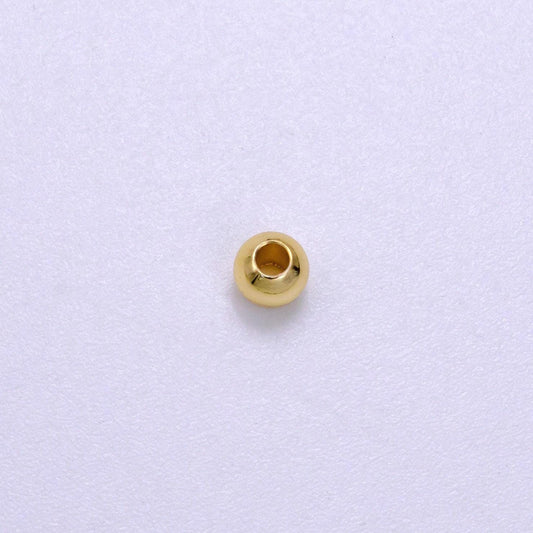 14k gold filled 4mm minimalist bead by 10 pieces/bag | b-922