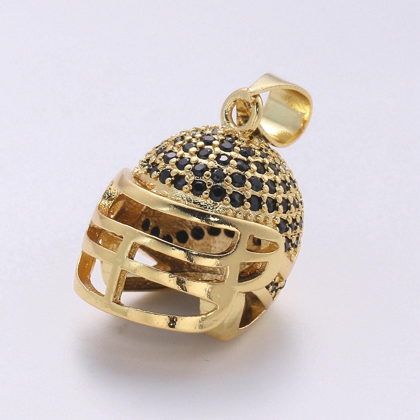 Gold filled football sport helmet pendants i-794 i-795
