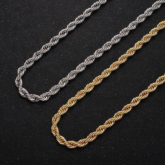 Thick gold rope chain for men, 14k gold filled rope chain men gold necklace 5.5mm thick 17 inch , 19.5 inch wa1528