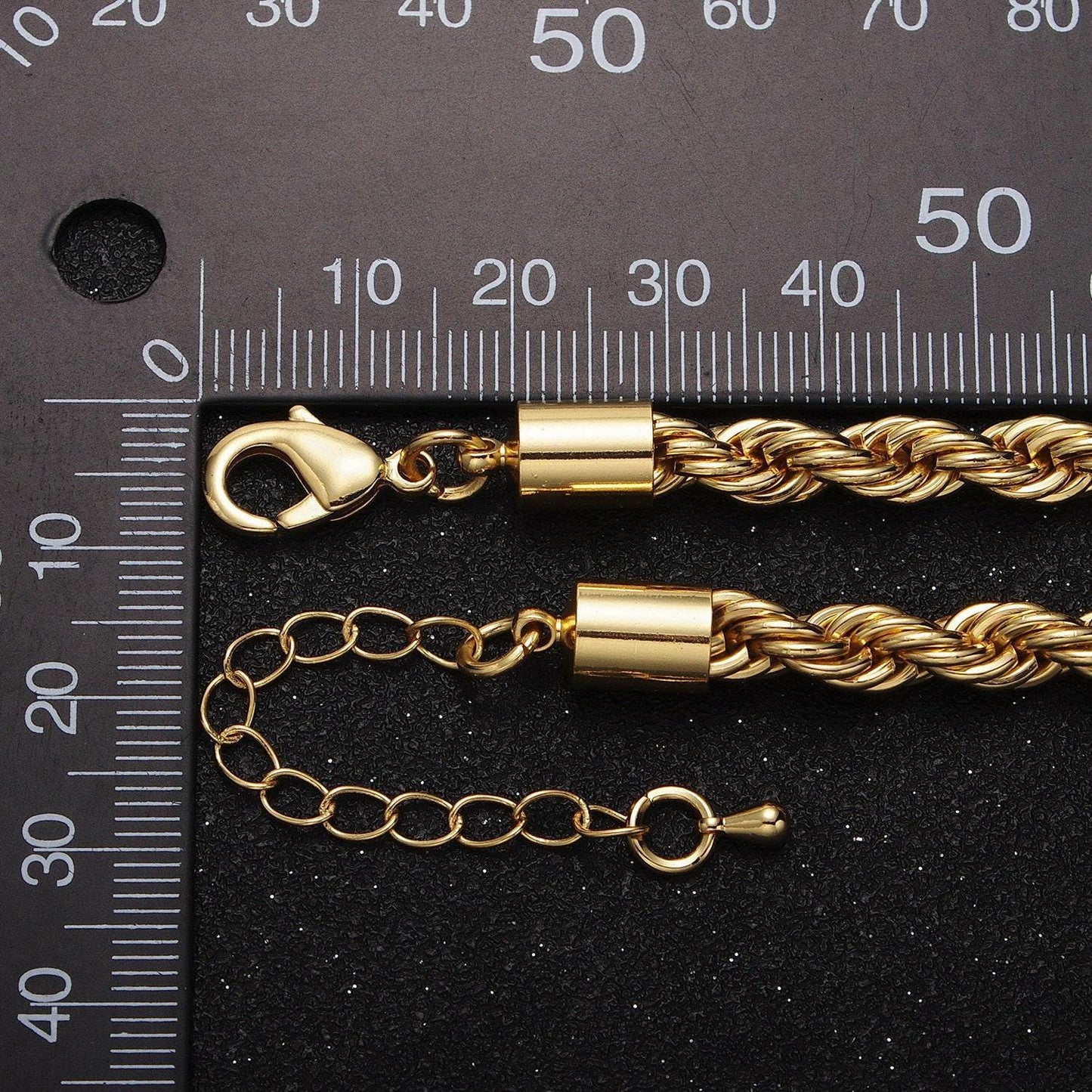Thick gold rope chain for men, 14k gold filled rope chain men gold necklace 5.5mm thick 17 inch , 19.5 inch wa1528