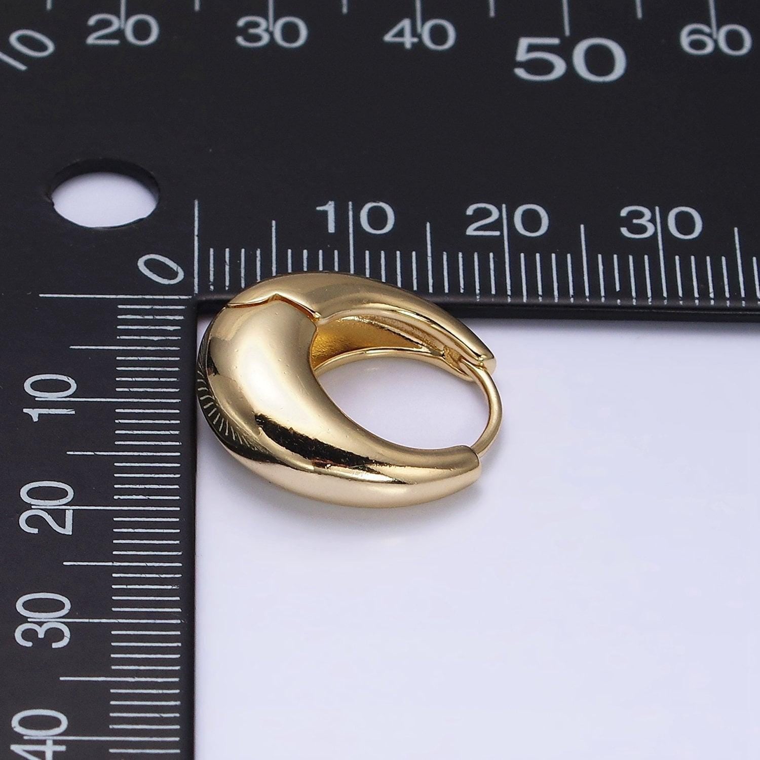 14k gold filled dome huggies | dainty huggie hoop earrings | hinge earrings everyday earrings | waterproof statement jewelry ad1432