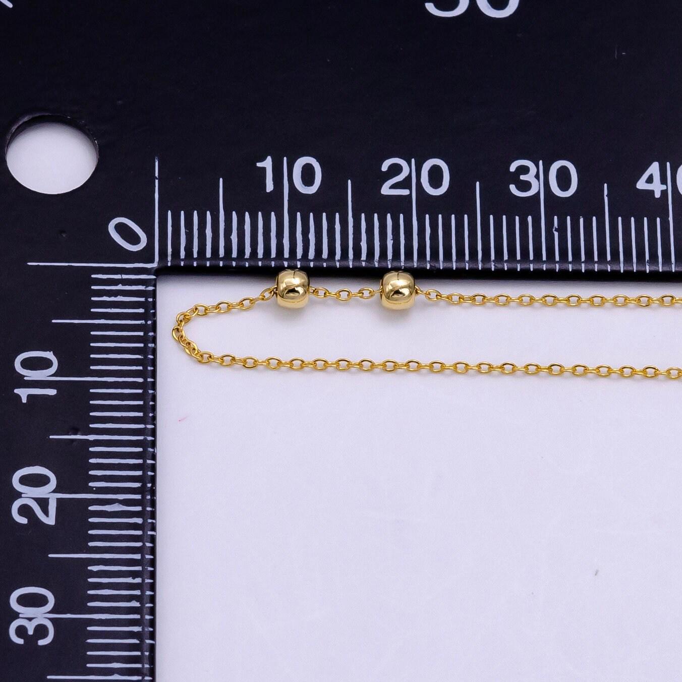 19 inch necklace with bead spacer for necklace component jewelry making supply wa-2472
