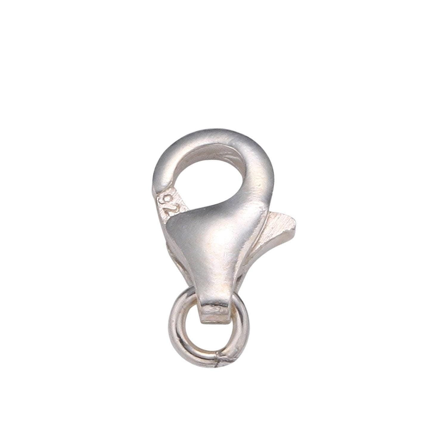 1 pc 925 sterling silver different size available lobster clasp,lobster claw for jewelry making, size option sl233~sl235
