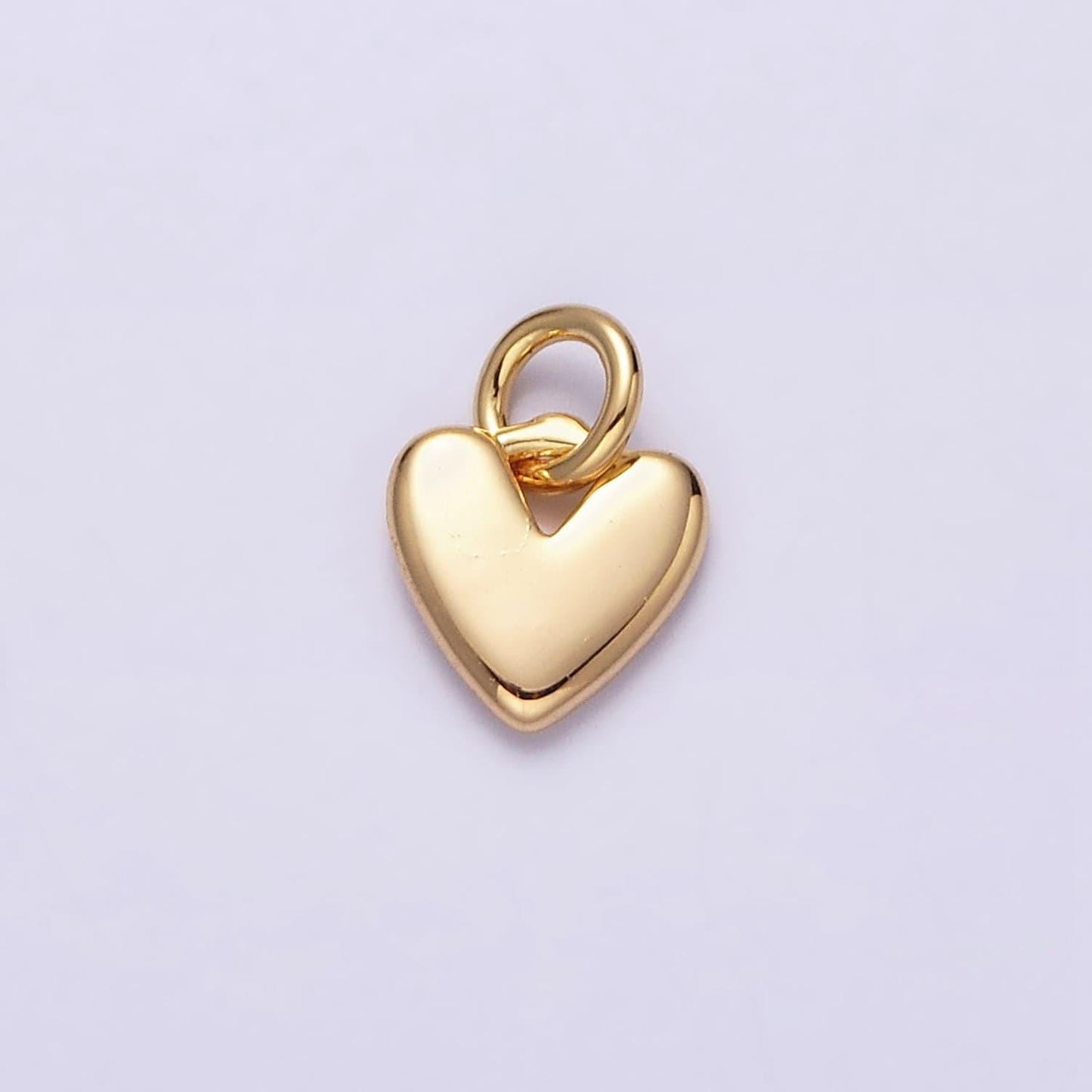 16k gold filled heart mini add-on charm in gold & silver | ac1342 ac1343