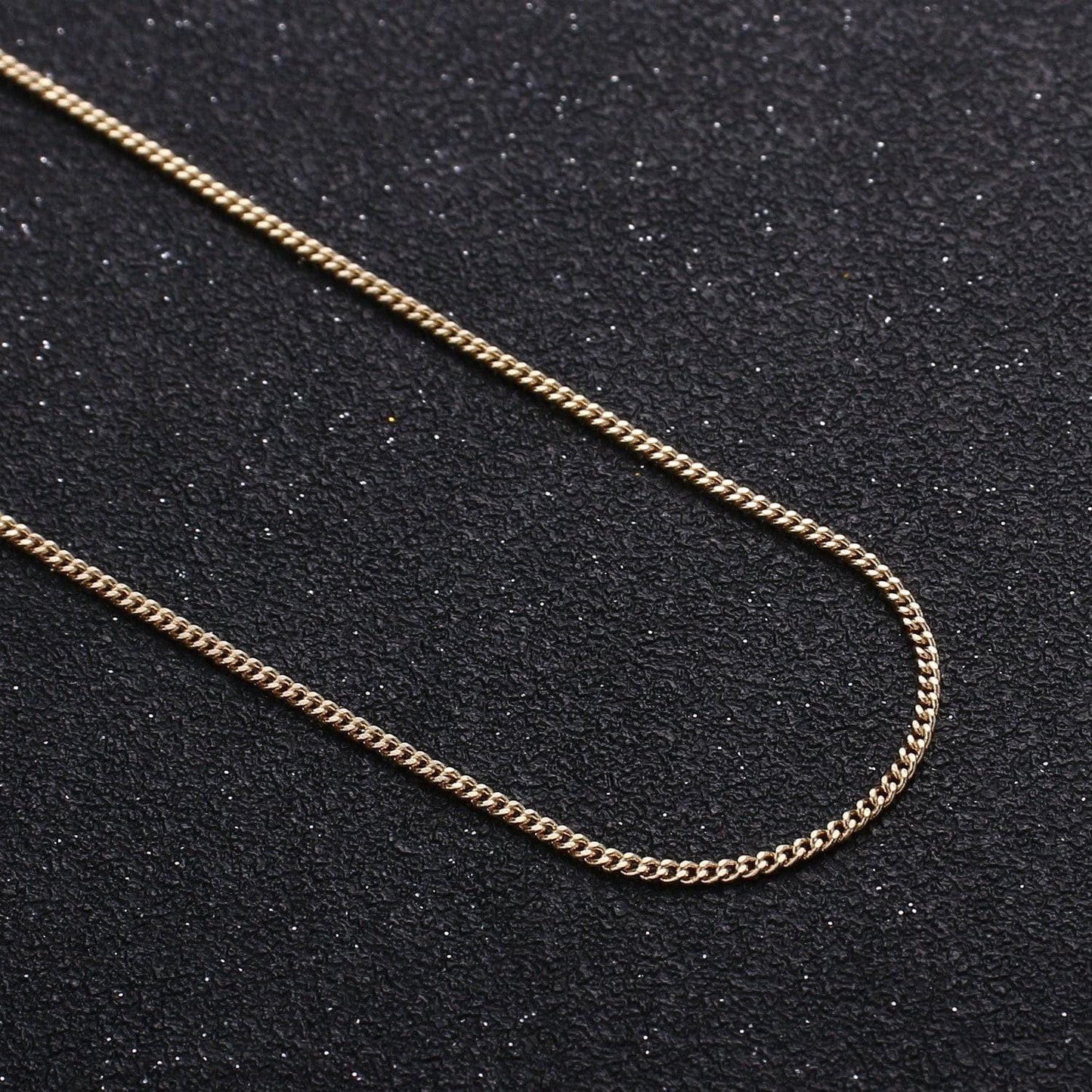 16k gold cuban curb chain by yard, cuban curb chain, wholesale bulk roll chain for jewelry making, width is 2.3mm thicknest 0.4mm, 310