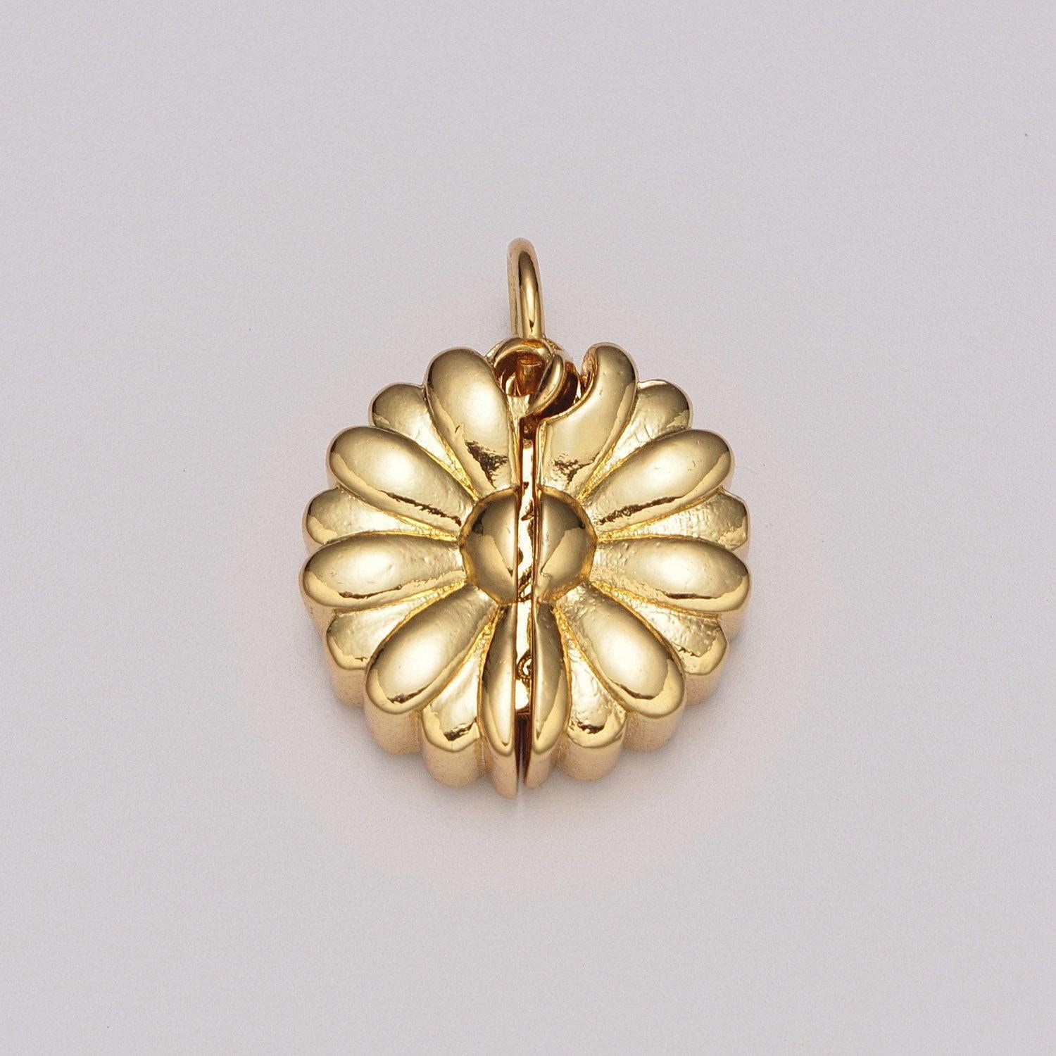 Flower locket charm necklace encouraging word pendant necklace engraved jewelry peek a boo hiden message