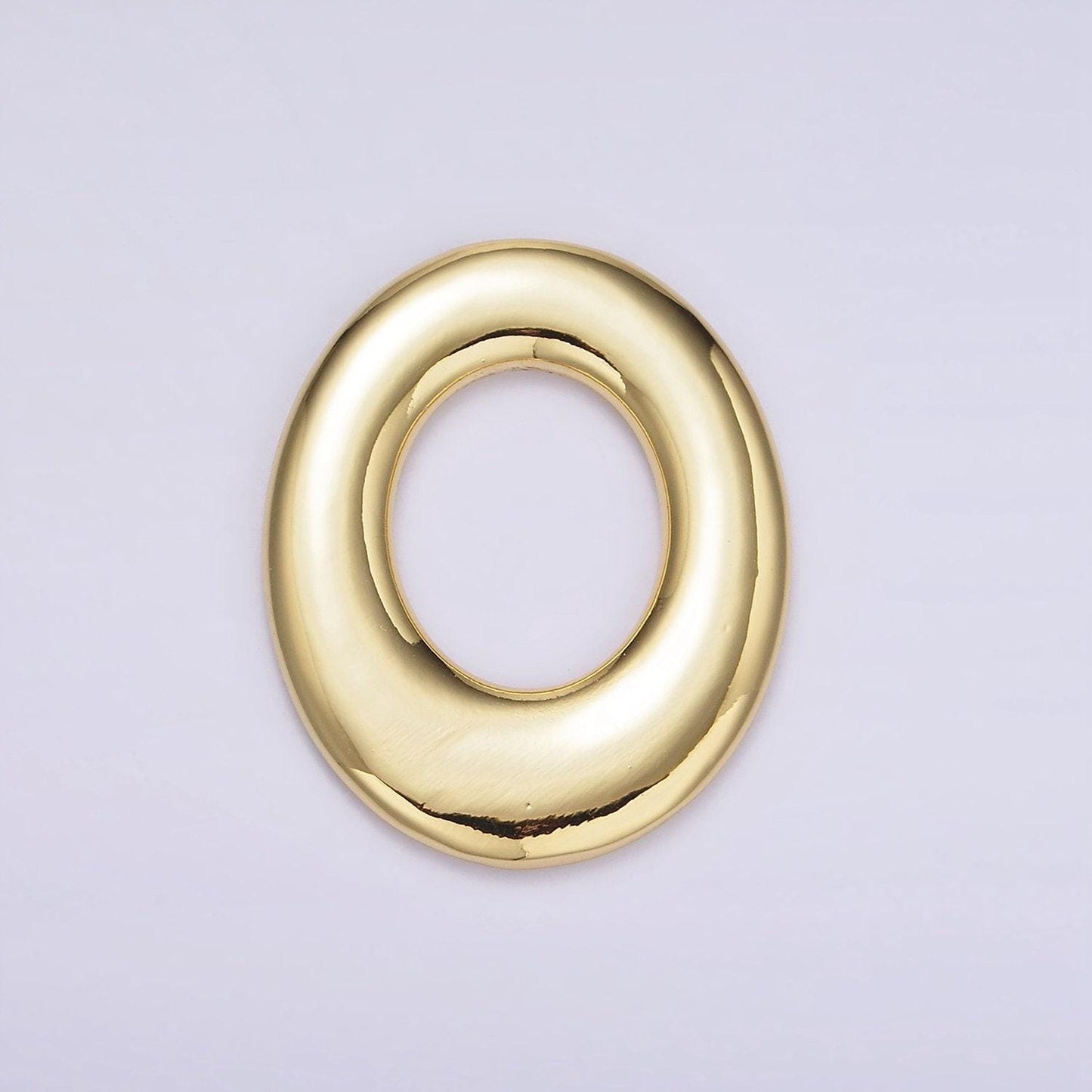 Dainty gold oval charms, geometric jewelry irregular pendants oblong charm gold filled finding for necklace earring supply z620
