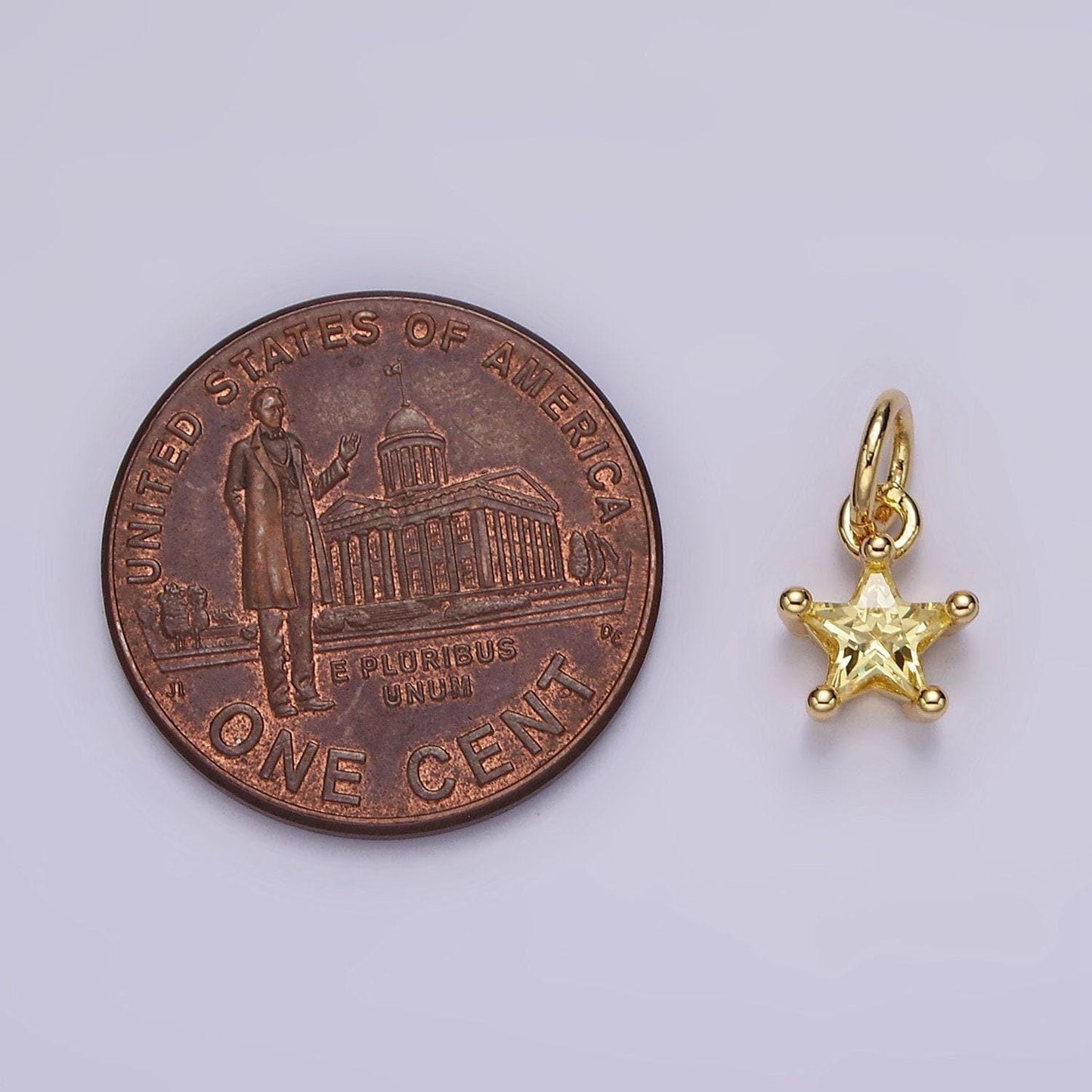 16k gold filled 11mm cz celestial star add-on charm mini star charm | ag549-ag560