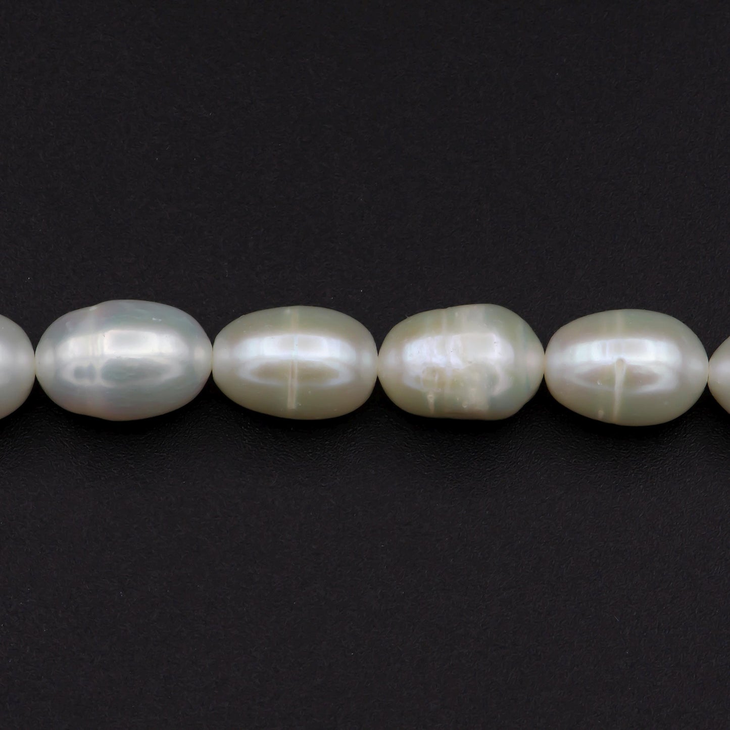Aaa 8.2 - 9.1mm white oval freshwater pearls,high quality,white rice pearl,full strand,freshwater pearl rice beads wa-577