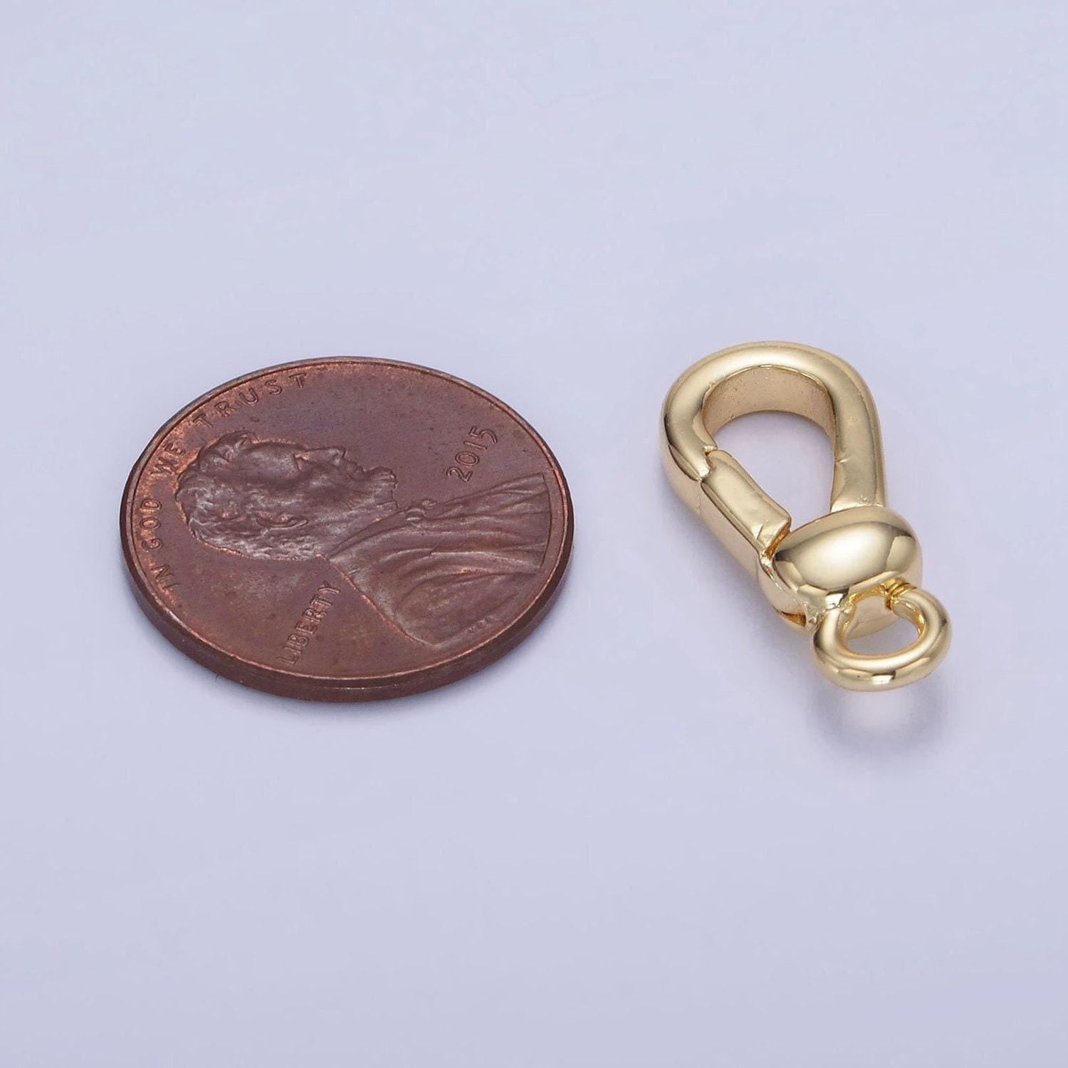 14k gold filled lobster triggerless clasps, 21.1mmx9.3mm clasps in gold color z-730