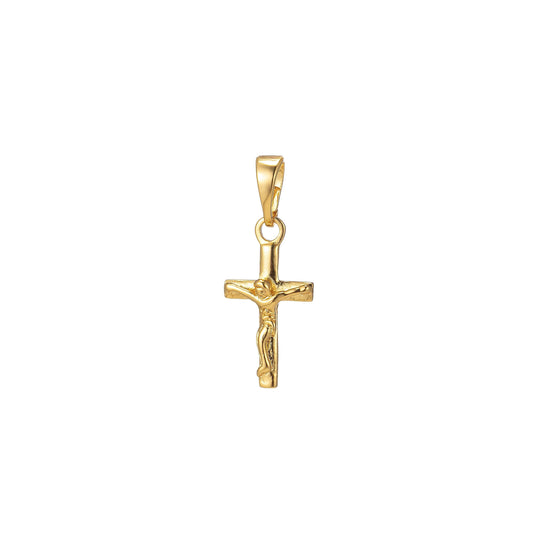 Mini cross pendant, 24k gold filled crucifix cross charm jesus pendant religious bracelet, necklace rosary