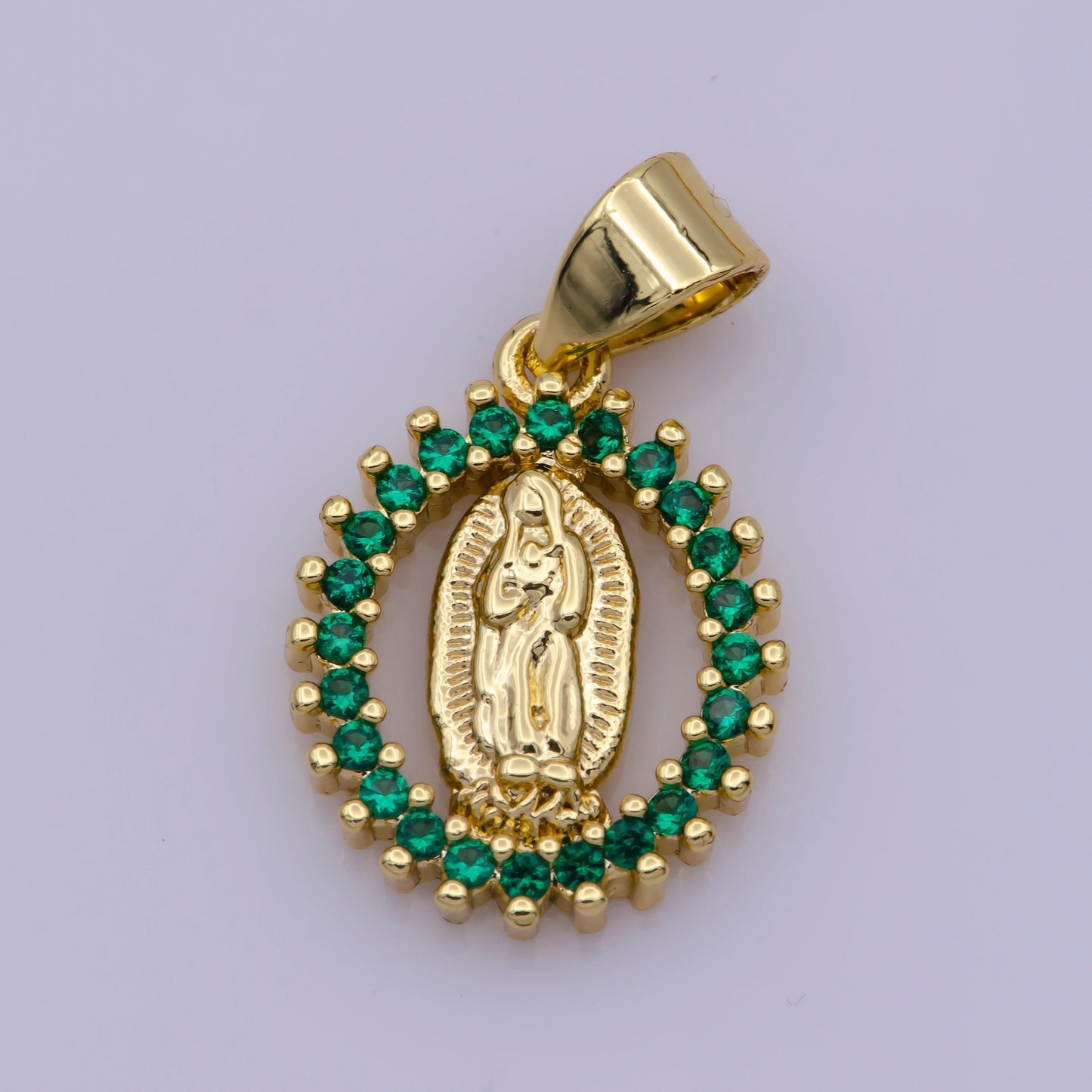14k gold filled virgin mary pendant necklace micro pave virgen de guadalupe pendant for religious jewelry supply i-002 i-901~i-904 n-1406