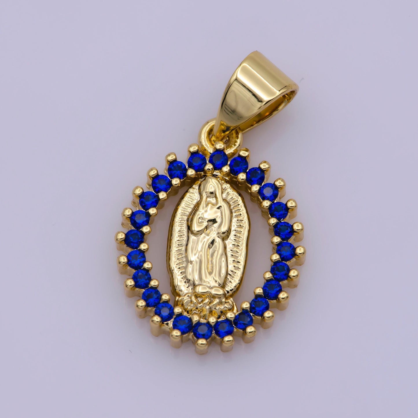 14k gold filled virgin mary pendant necklace micro pave virgen de guadalupe pendant for religious jewelry supply i-002 i-901~i-904 n-1406